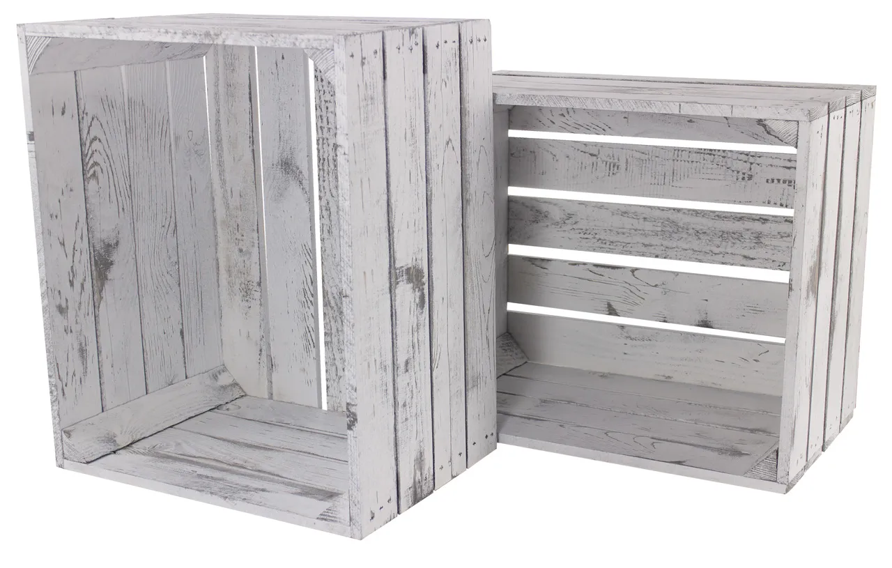 Apfelkiste im Vintage Design 50x40x30cm