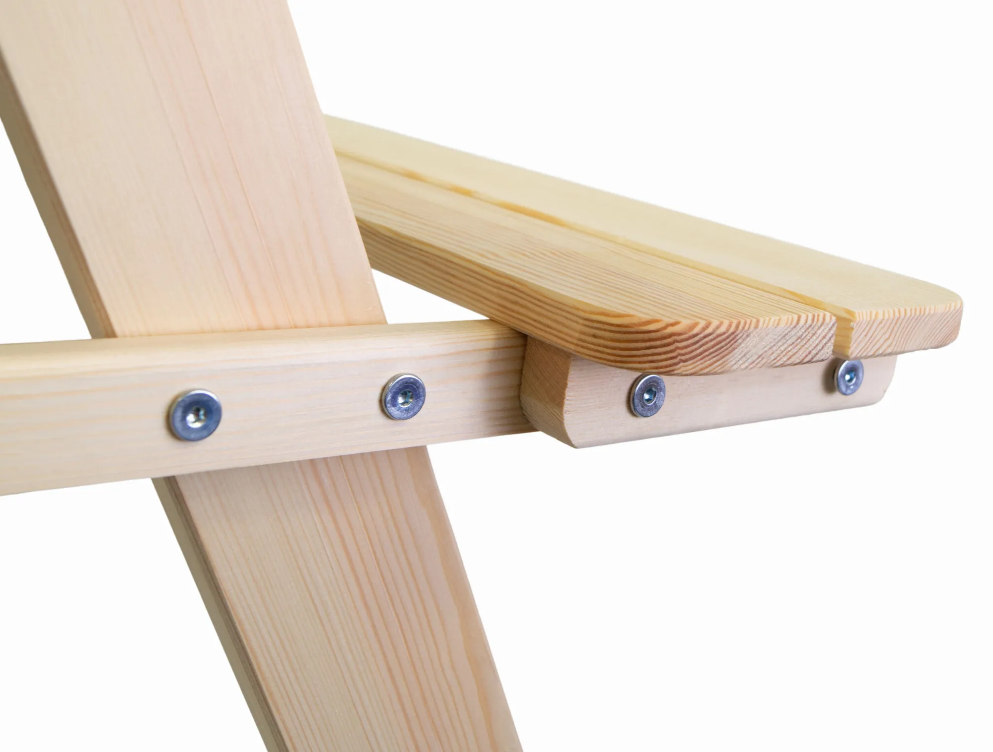 Sitzbank für Kinder 90x90x48cm in natur Gartenbank Garnitur mit runden Ecken