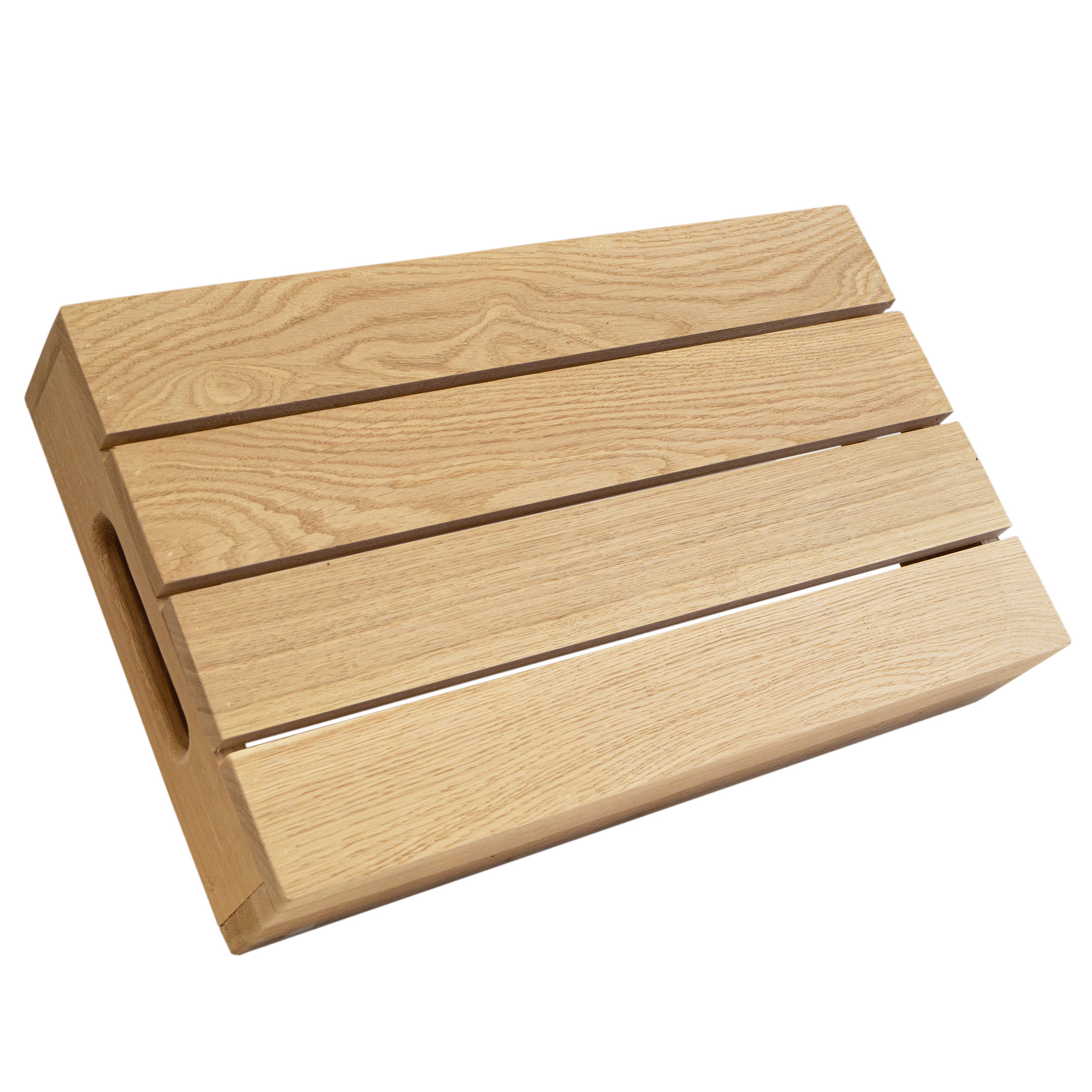 Eichentablett aus Massivholz kaufen | Serviertablett aus Eiche in zwei Größen 50x30x8cm