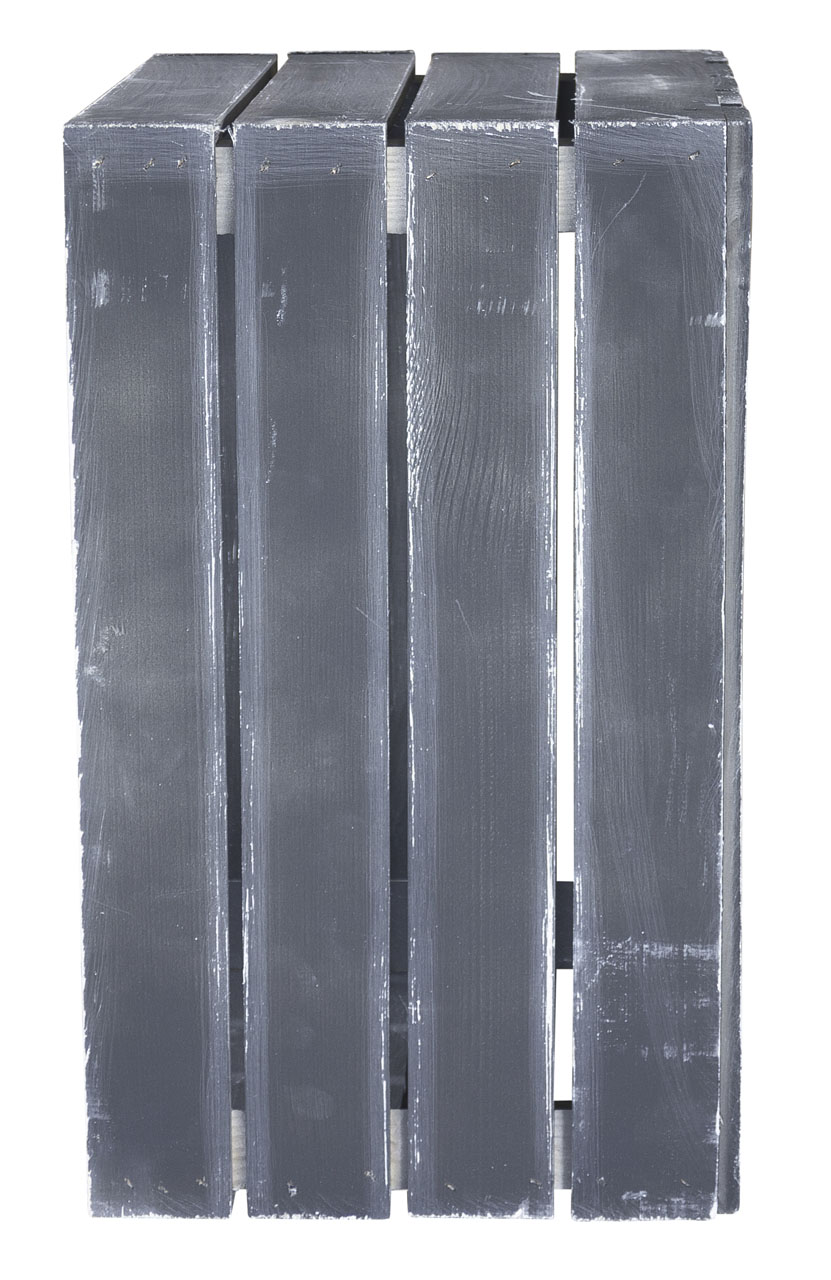 Holzkiste Shabby Schwarz 50x40x30cm