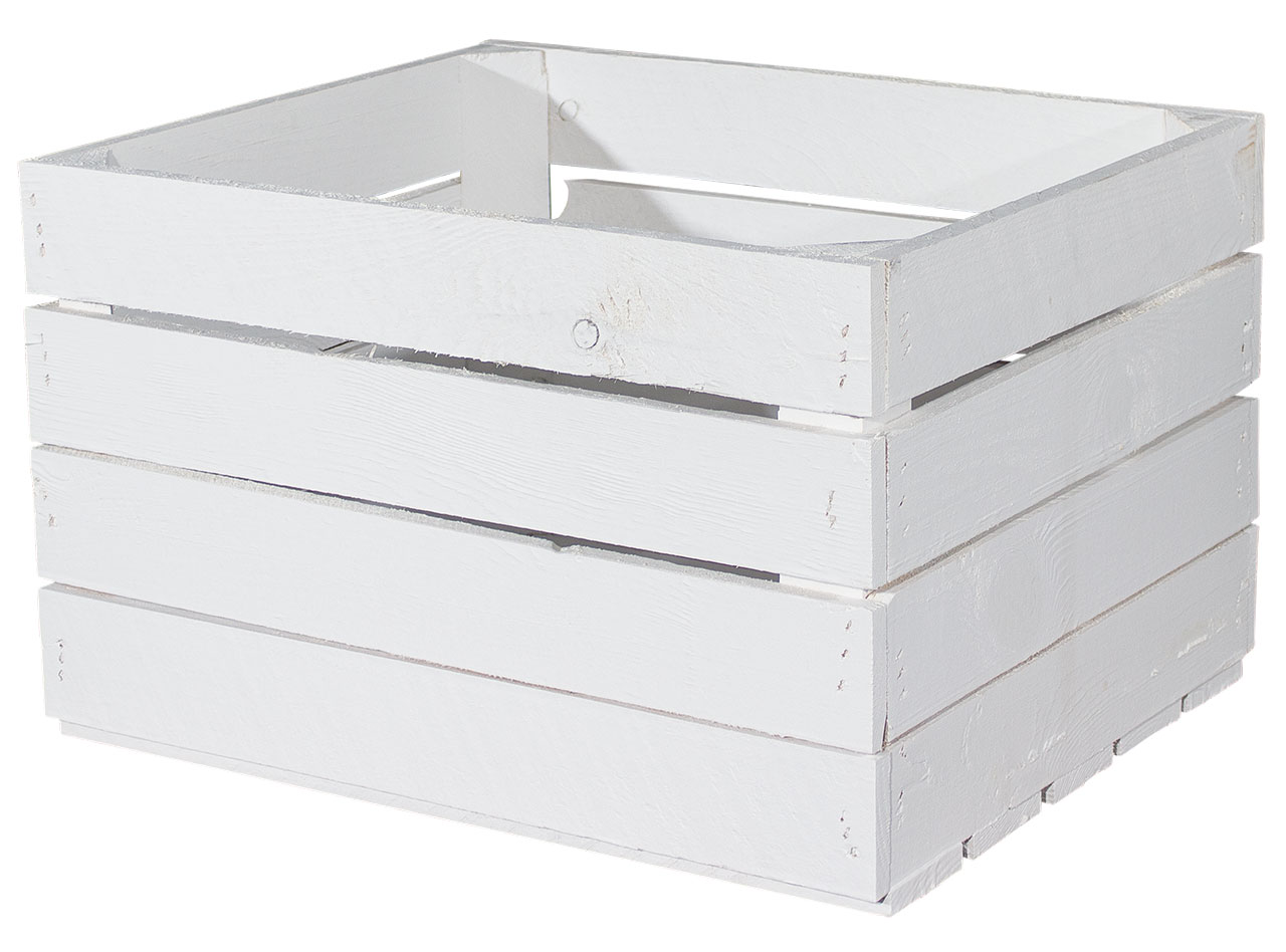 Neue weiße Apfelkiste 50x40x30cm