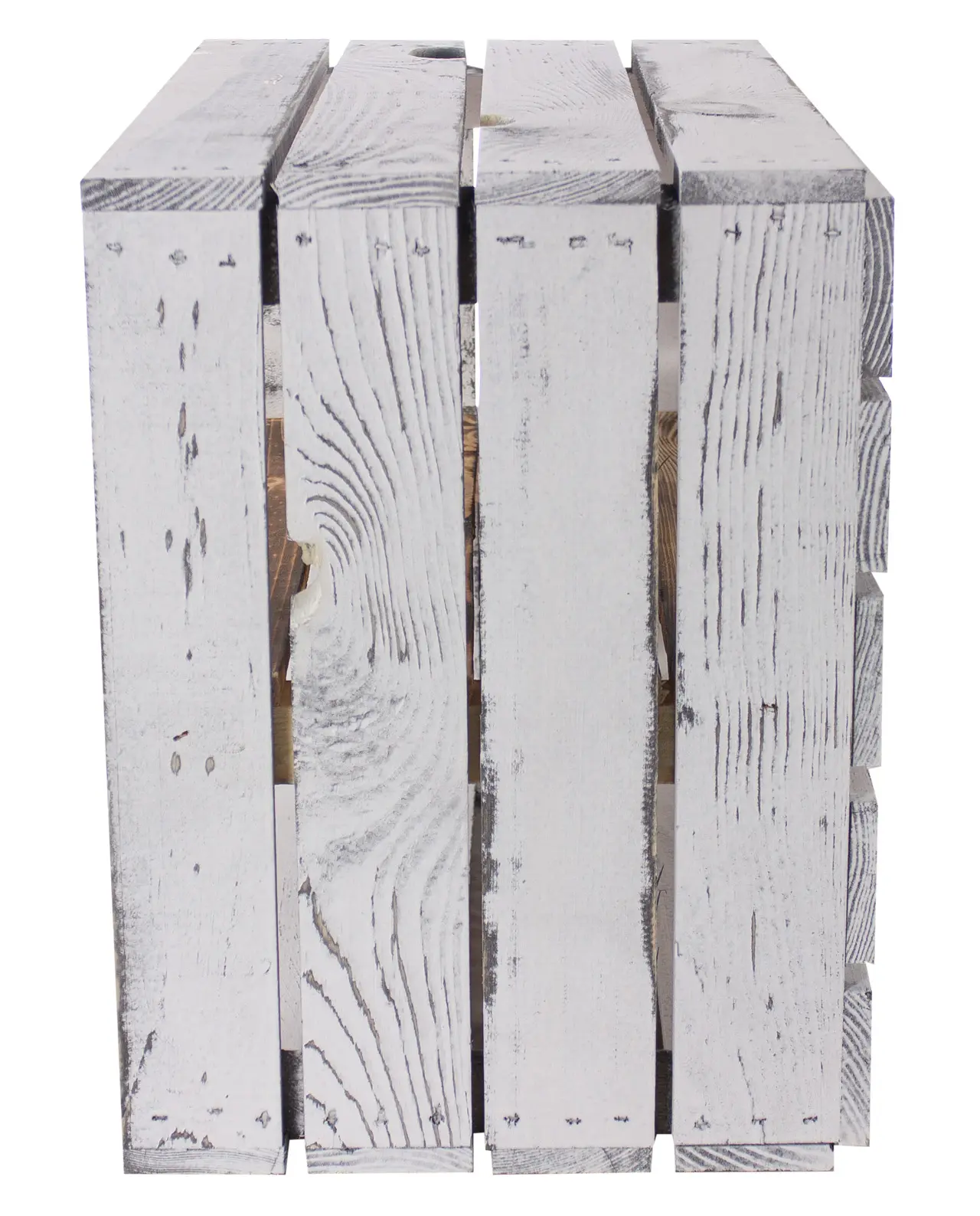 Regalkiste im Vintage Design "shabby white - geflammt" 50x40x30cm Regalkiste im Vintage Design "shabby white - geflammt" 50x40x30cm