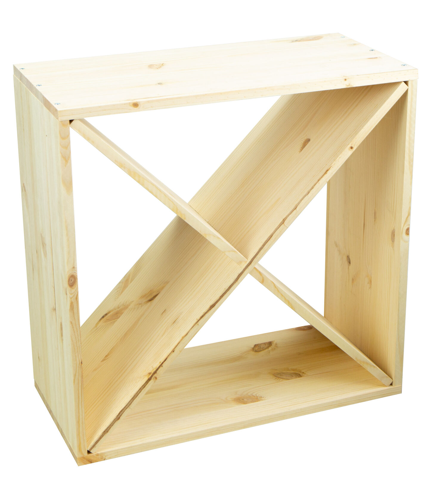 grosses Weinregal Natur 52 x 52 "X"