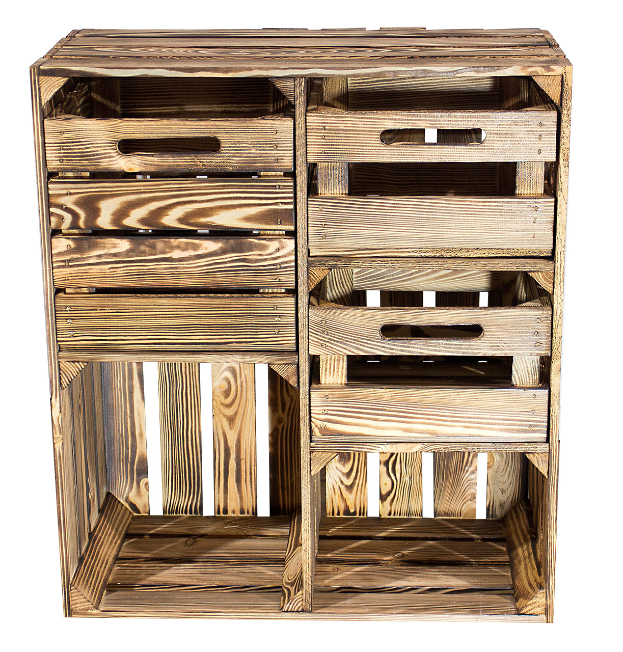 Geflammter Hochschrank + 3 Schubladen 77x68x33cm Geflammter Hochschrank + 3 Schubladen 77x68x33cm