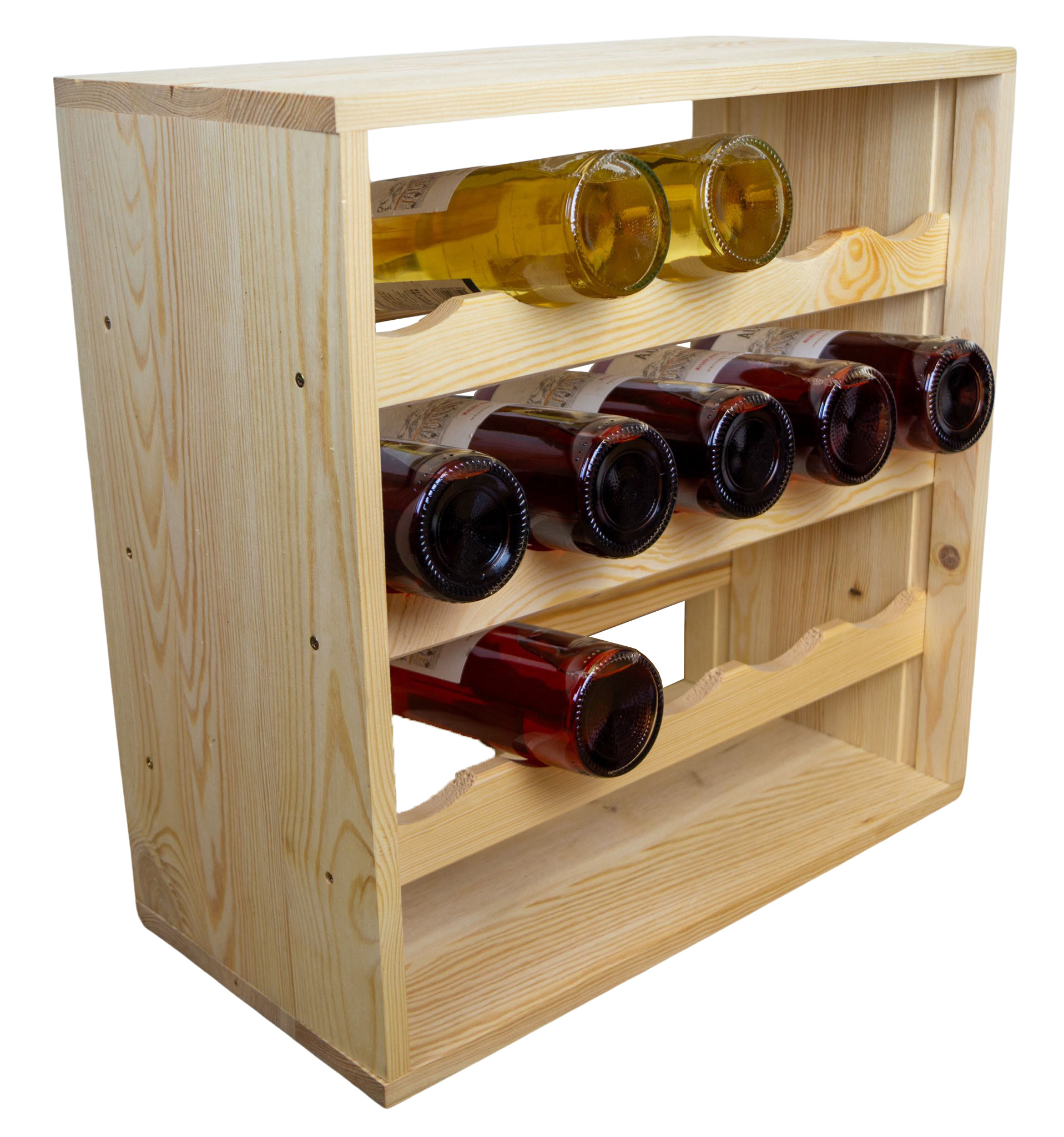 Flaschenregal für 15 Flaschen in natur Weinschrank Weinständer Weinregal bodenstehend stabil auch für Gastronomie Flaschenregal für 15 Flaschen in natur Weinschrank Weinständer Weinregal bodenstehend stabil auch für Gastronomie