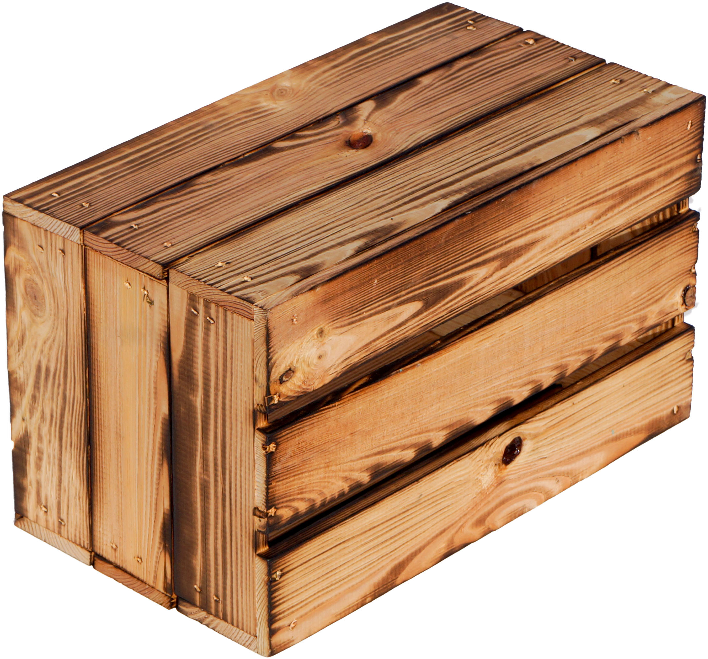 Weinkiste "Hilde" geflammt ohne 38x22x19cm Weinkiste "Hilde" geflammt ohne 38x22x19cm