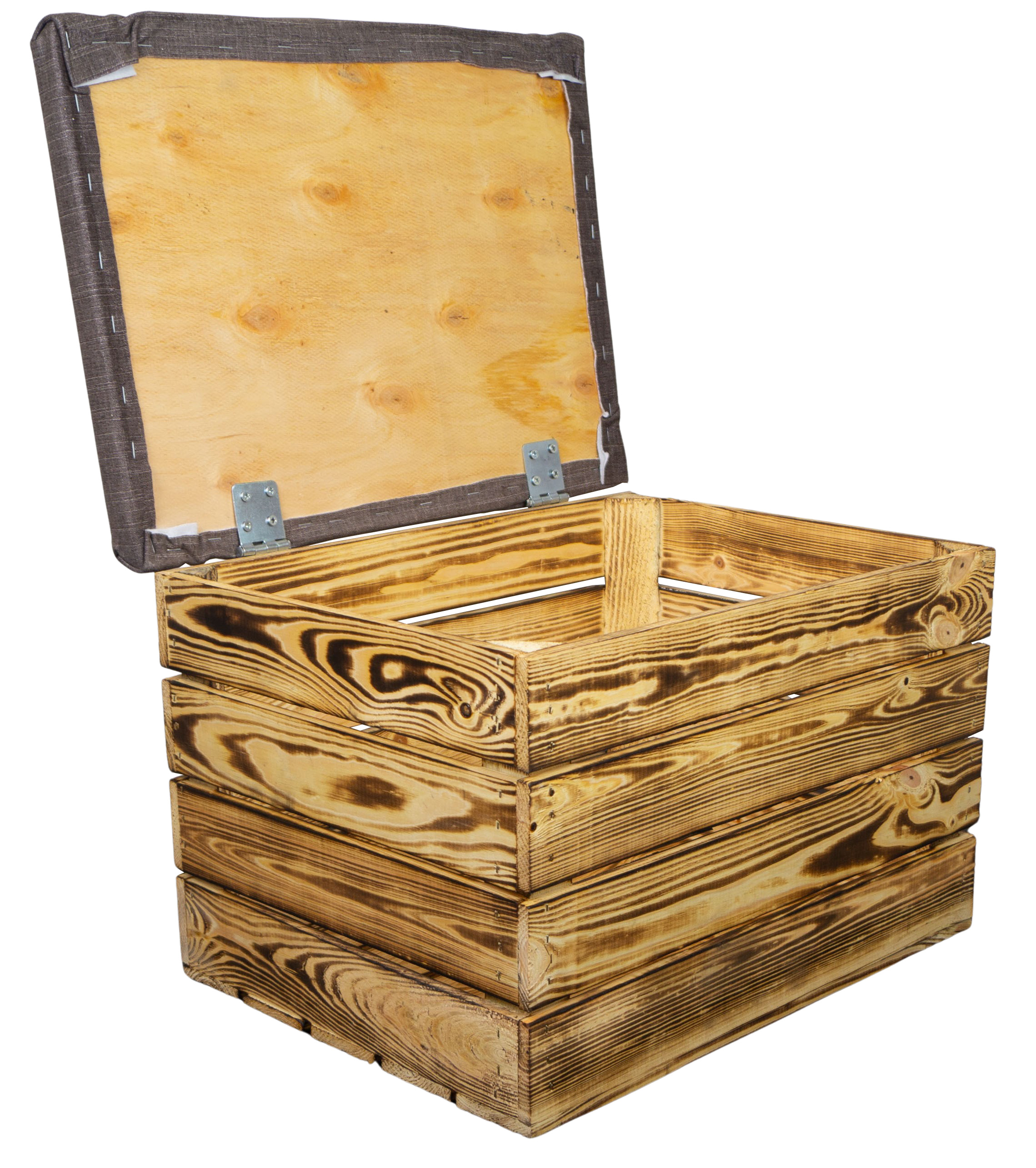 Sitzkiste Mira geflammt mit Polster Maße 34x35x48 belastbar bis 150kg