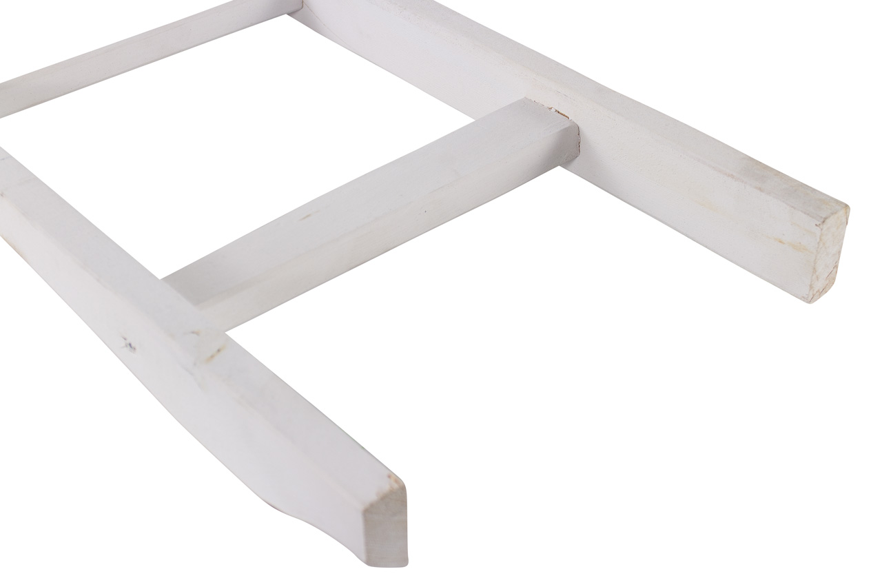 Neue weiße Holzleiter "Altländer Art" 100cm Neue weiße Holzleiter "Altländer Art" 100cm