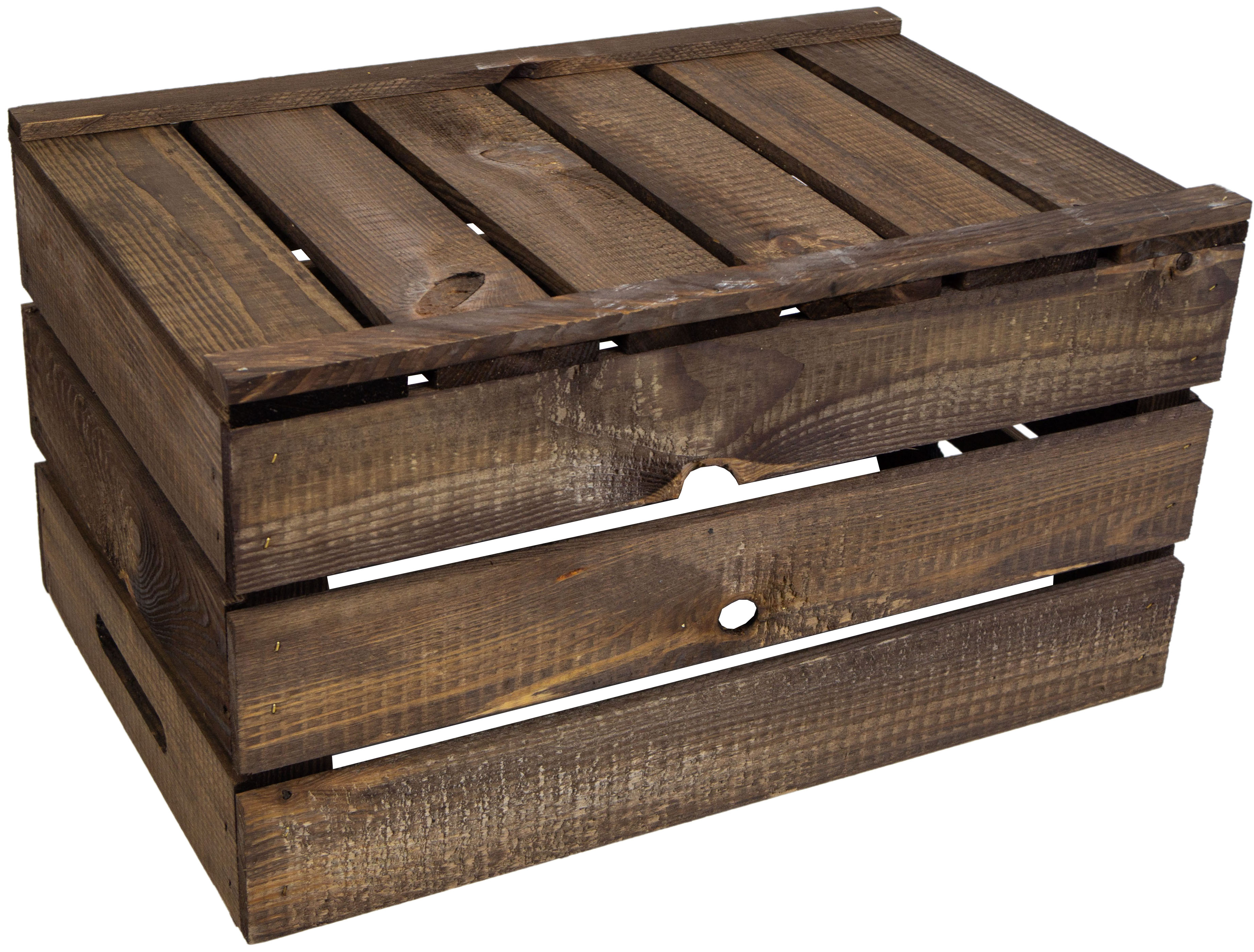 Obstkiste "Elfriede" dunkel Obstkiste "Elfriede" dunkel mit Mittelbrett