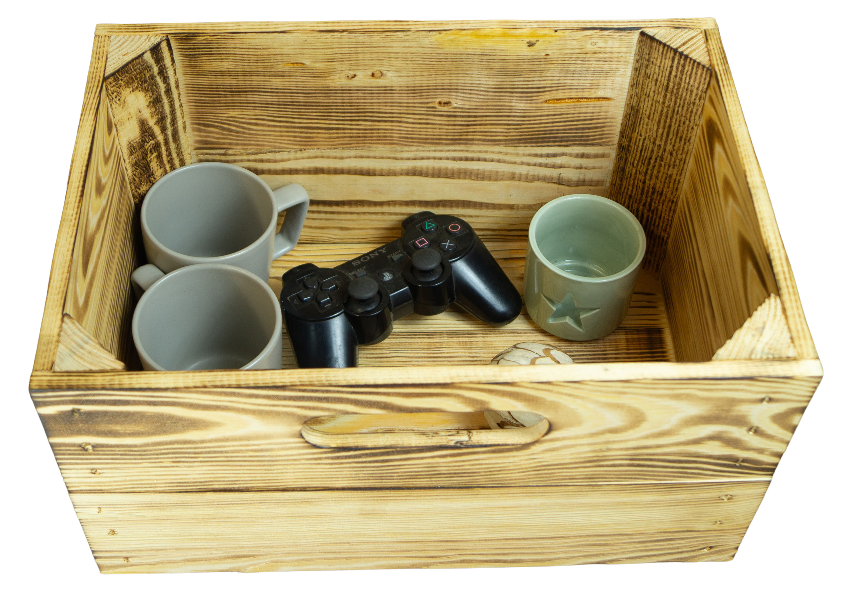 Kleine Einschubkiste passend für Billy-Regale in geflammt 36x25x20cm Kleine Einschubkiste passend für Billy-Regale in geflammt 36x25x20cm