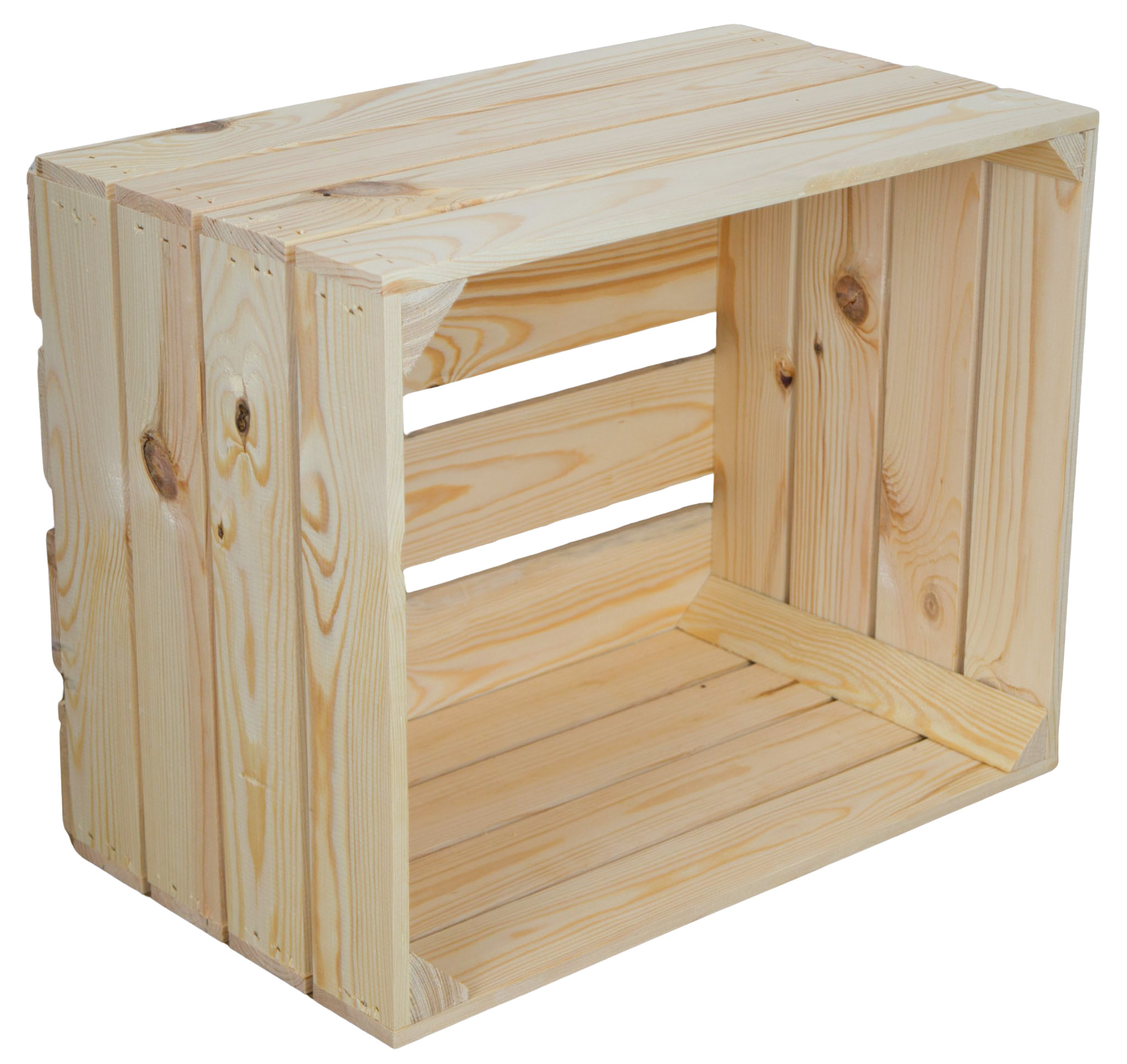 Holzkiste Johanna neu Natur 50x40x30cm