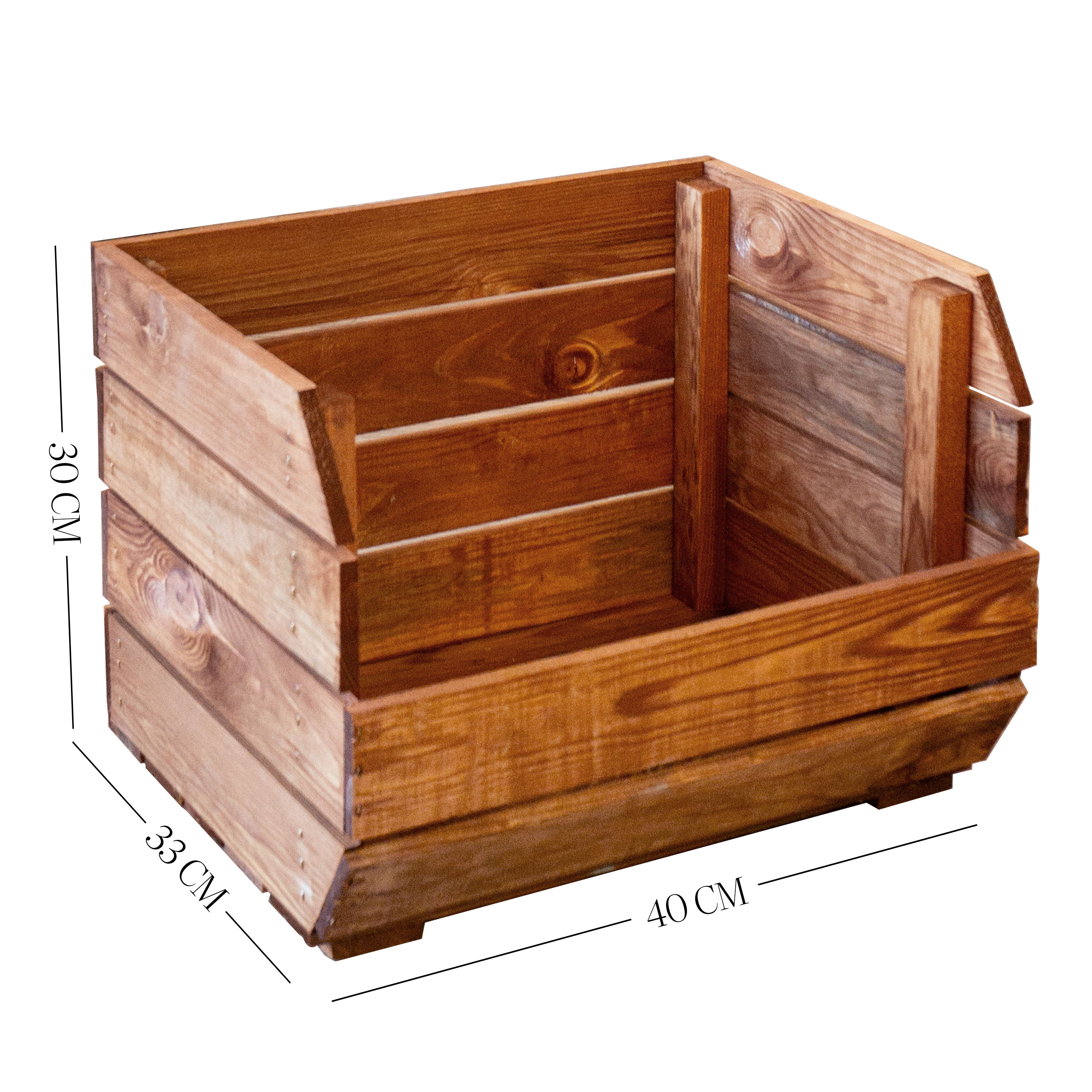 3er Set Regalkiste Olaf Ocker 40x33x30 cm