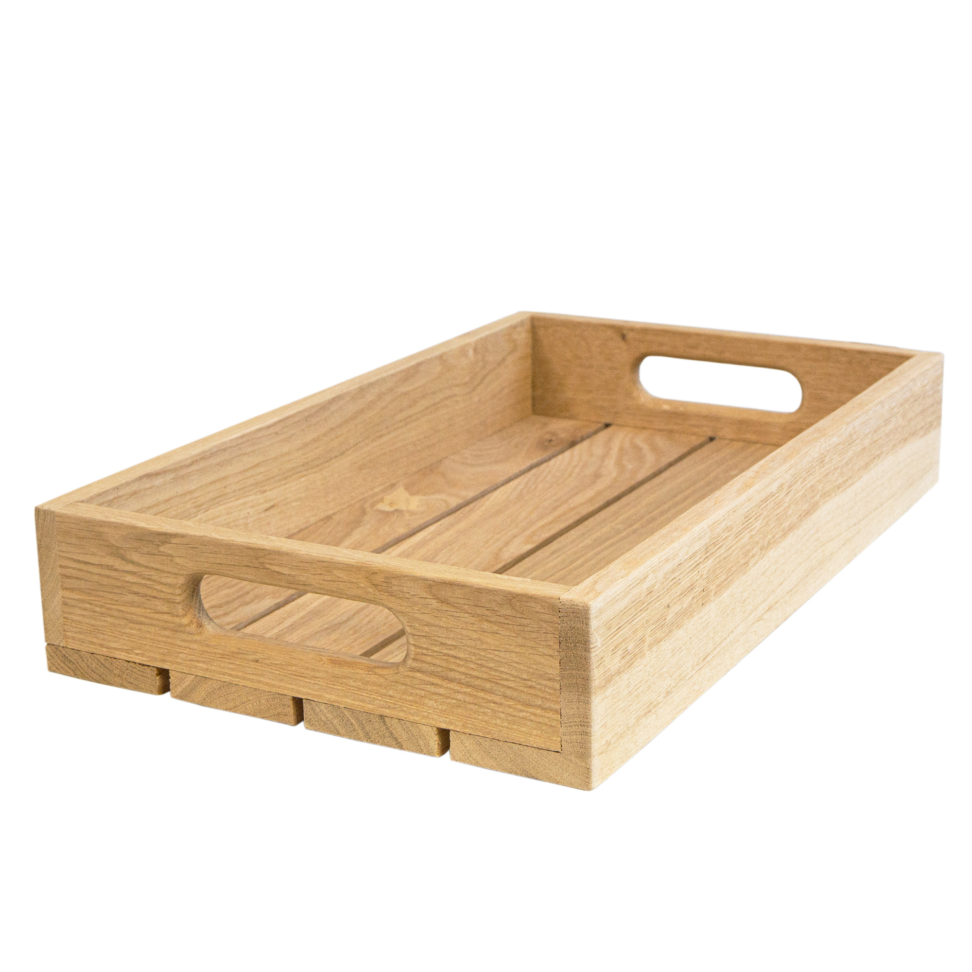 Eichentablett aus Massivholz kaufen | Serviertablett aus Eiche in zwei Größen 50x30x8cm