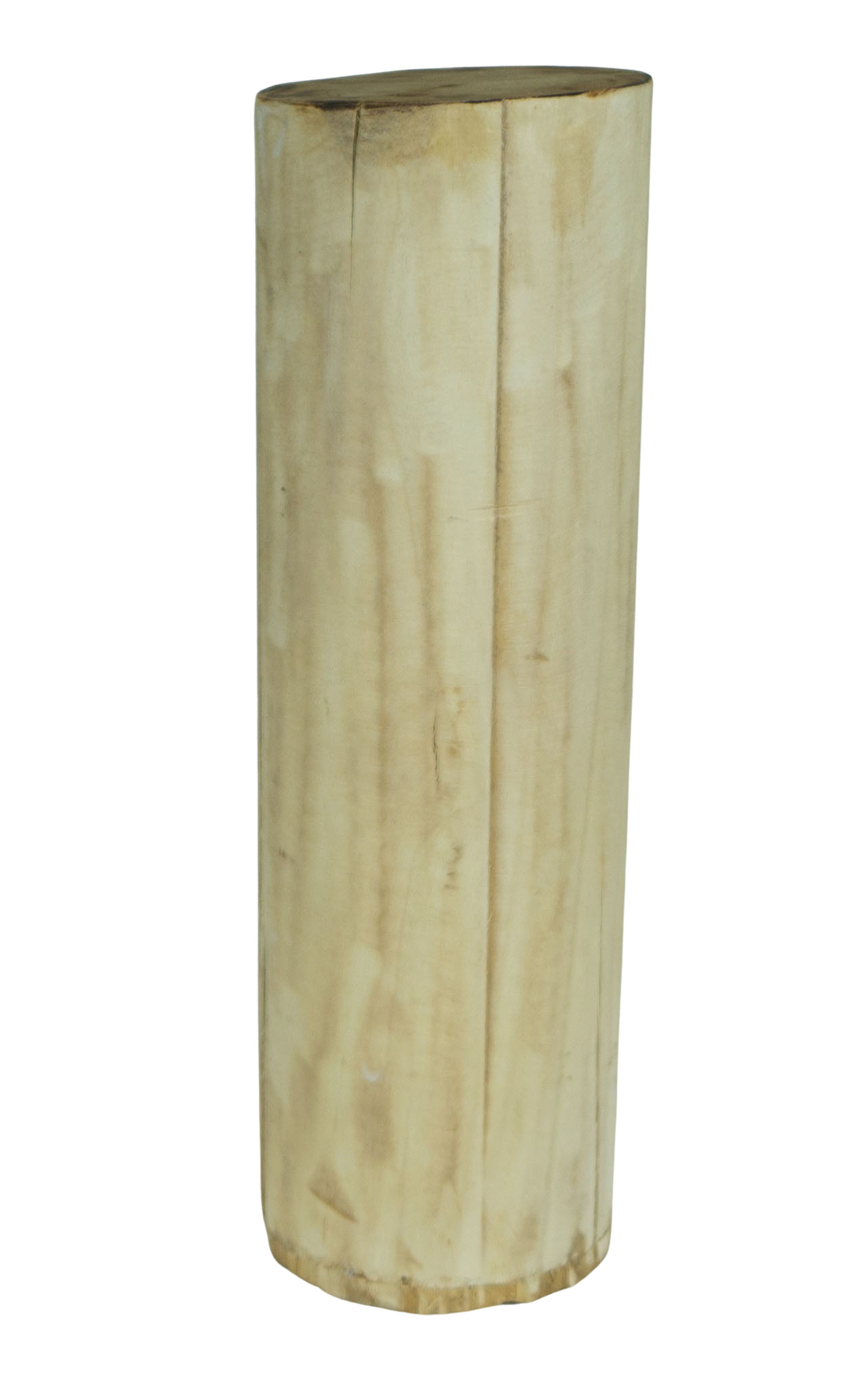 Rustikaler Holzstamm glatt ohne Rinde im 3er Set 30-50cm 16-20cm Durchmesser