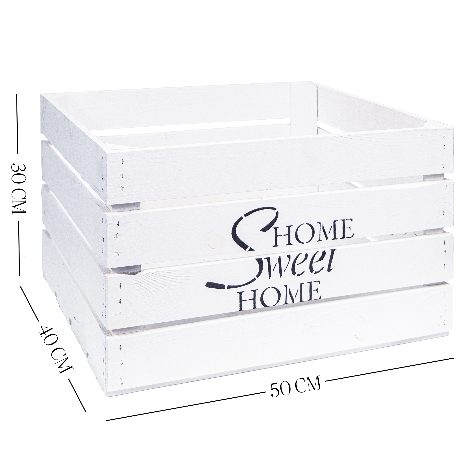 Obstkiste Home Sweet Home HSH Weiss Obstkiste Home Sweet Home HSH Weiss