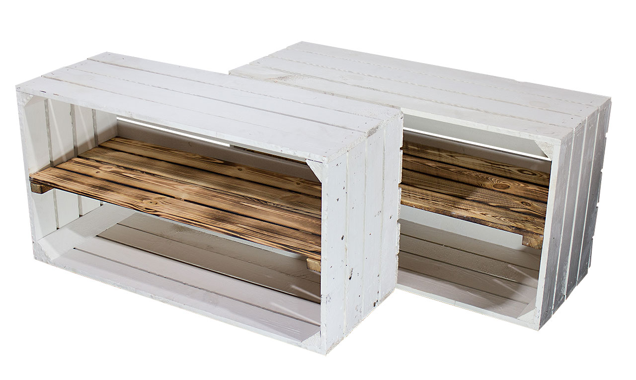 Breite weiß geflammte Kiste 68x40,5x31CMcm Breite weiß geflammte Kiste 68x40,5x31CMcm