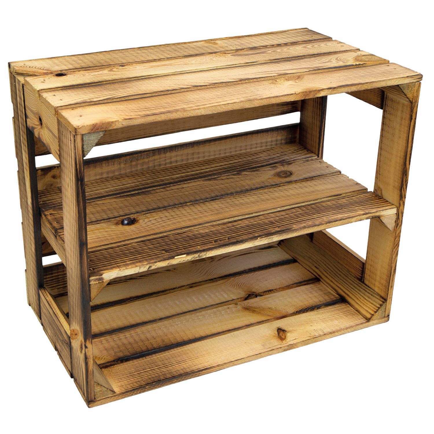 Geflammte Regalkiste Display Edition 50x40x30cm