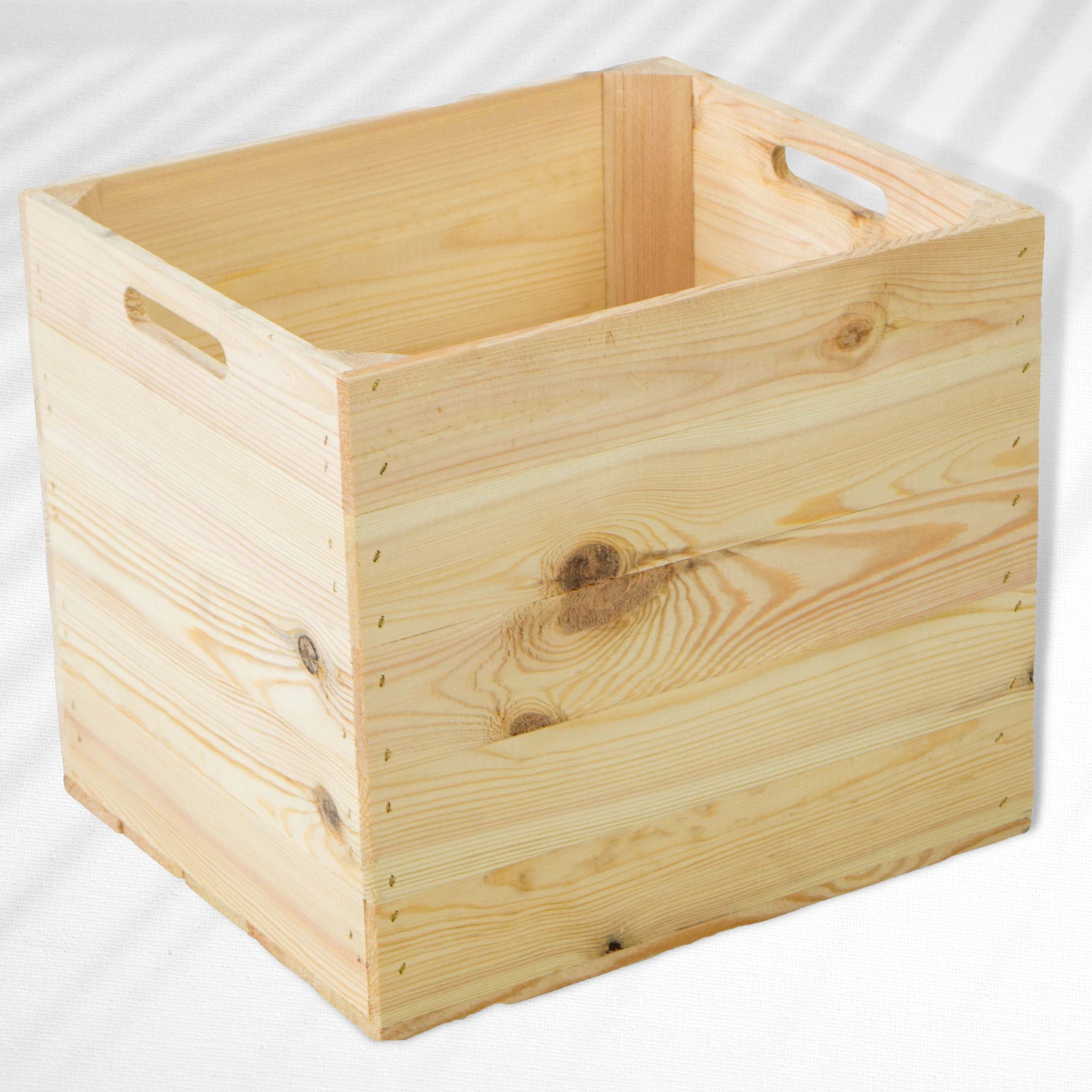 Holzkiste natur Kallax Regal 32x37,5x32,5cm