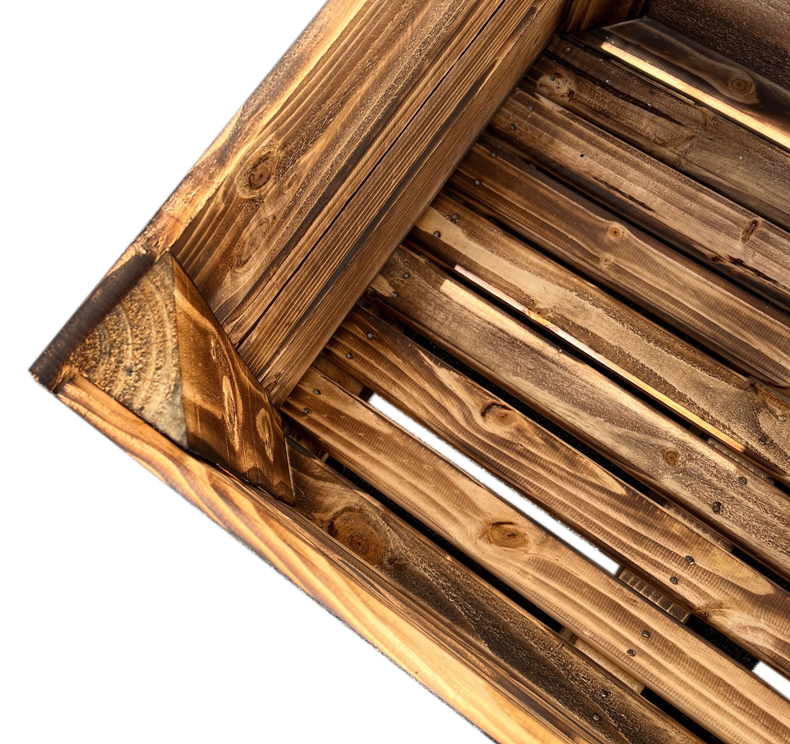 Geflammte Großkiste für Hochbeet 120x100x81cm *Abholerpreis* Geflammte Großkiste für Hochbeet 120x100x81cm *inkl. VERSAND*