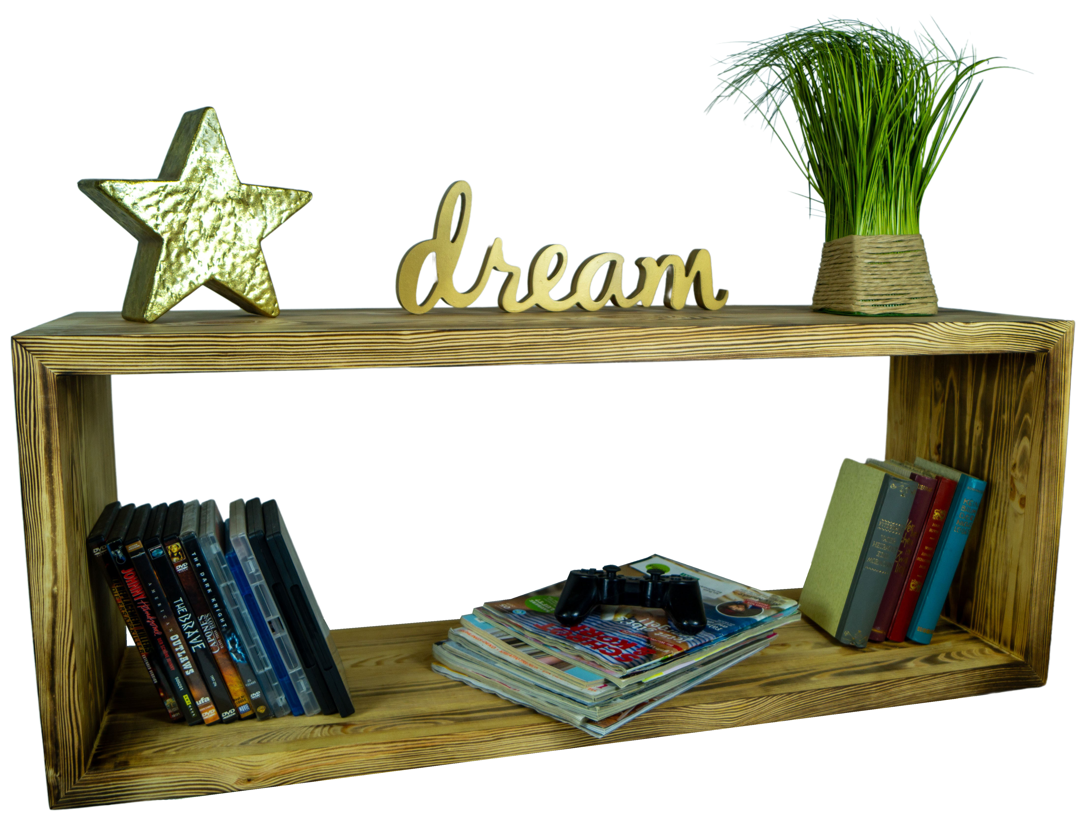 Lowboard in Shabby schwarz 100x40x30cm aus Massivholz Lowboard in Shabby schwarz 100x40x30cm aus Massivholz