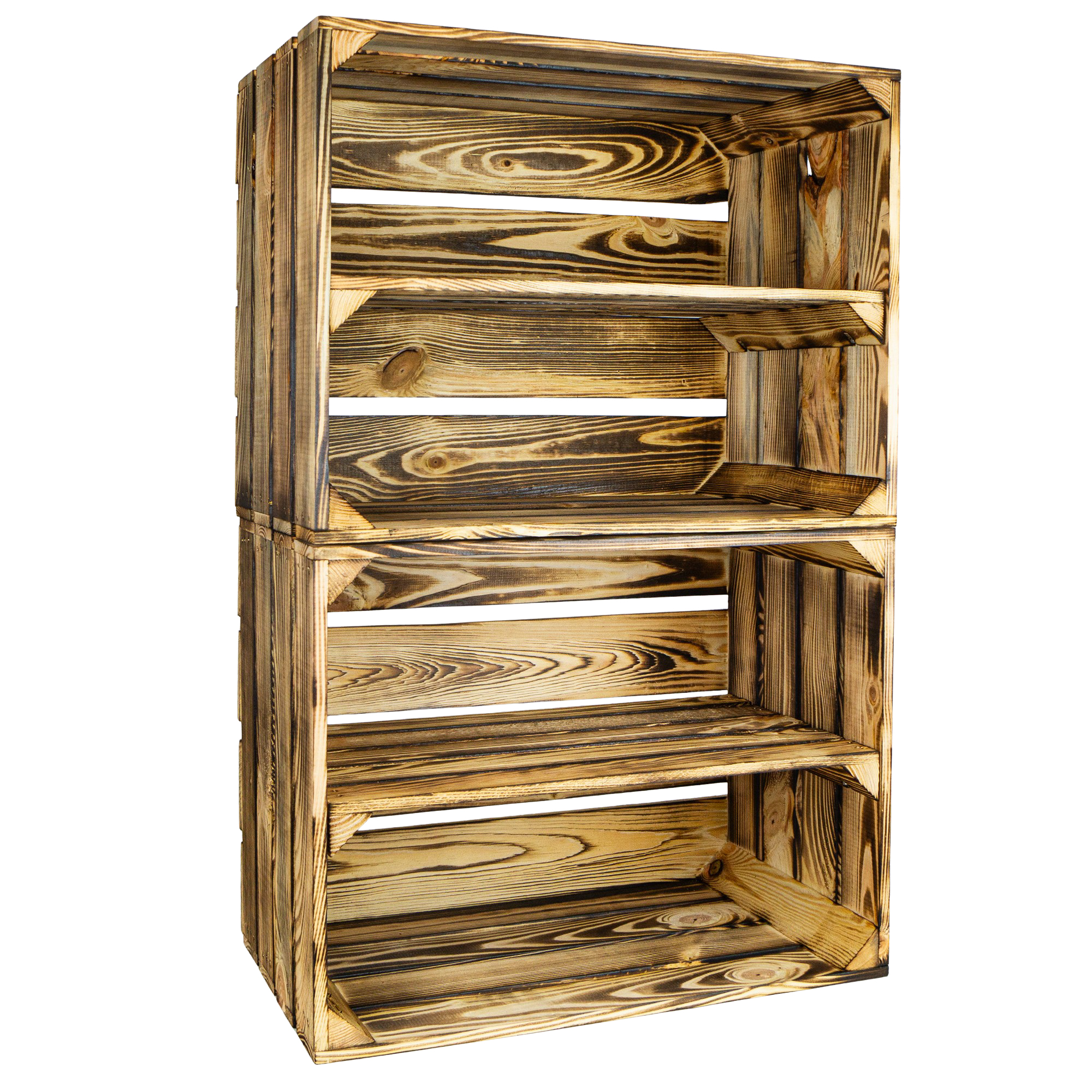 Geflammte Kiste für Schuh-und Bücherregal 50x40x30cm Geflammte Kiste für Schuh-und Bücherregal 50x40x30cm