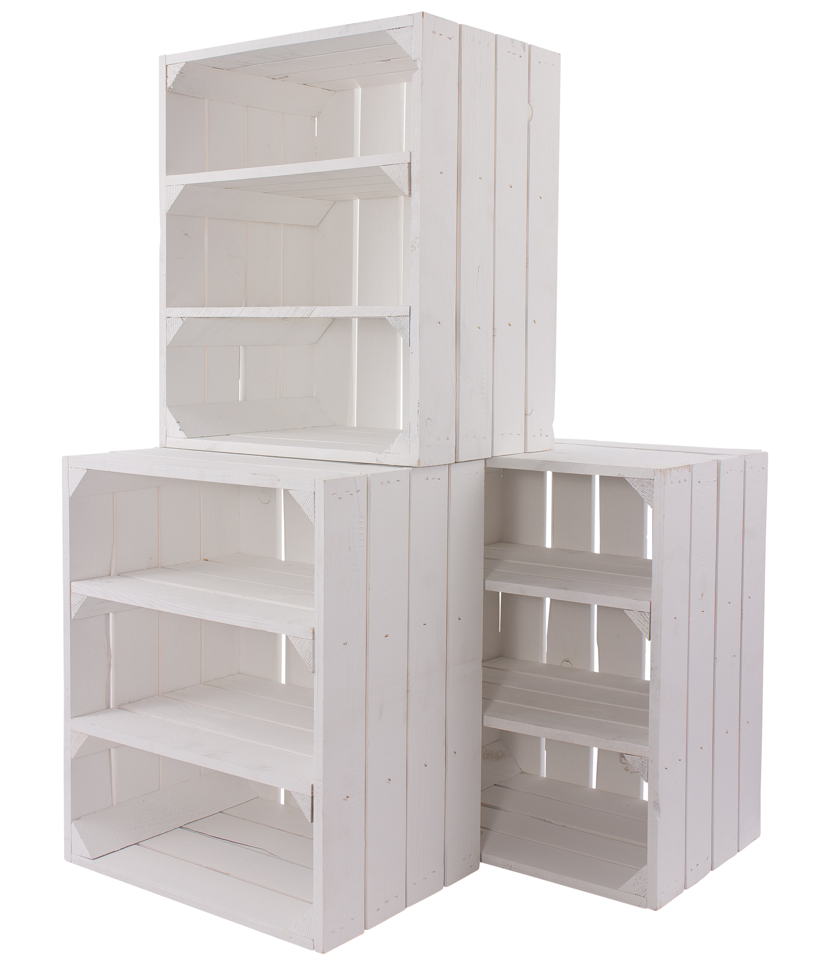 Weiße Regalkiste Tamme weiss Fächern 55x55x31cm Weiße Regalkiste Tamme weiss Fächern 55x55x31cm