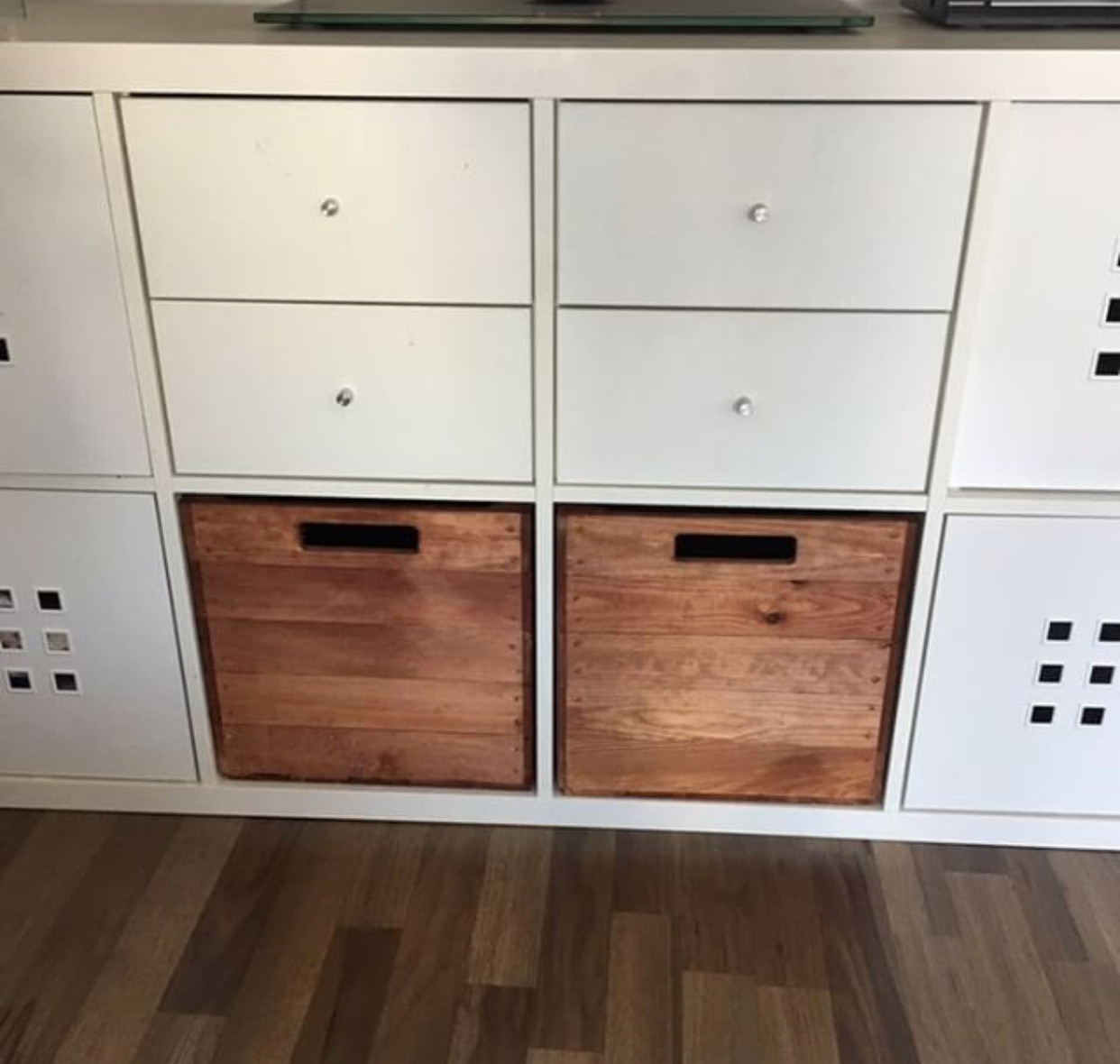 Holzkiste "used" für Kallax Regale 32x37,5x32,5cm Holzkiste "used" für Kallax Regale 32x37,5x32,5cm