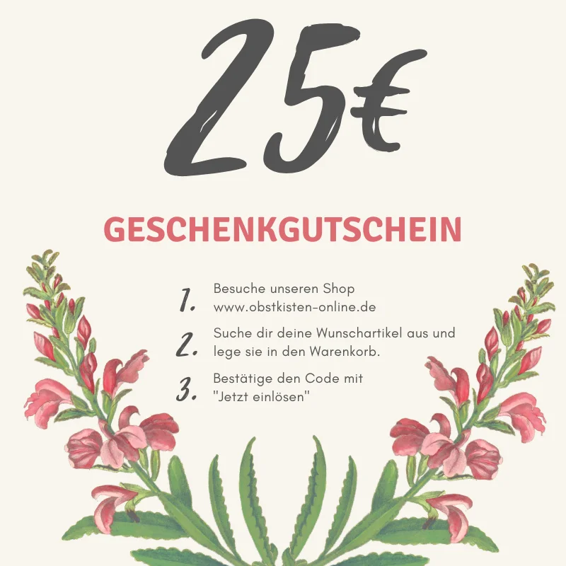 Geschenk-Gutschein 25€