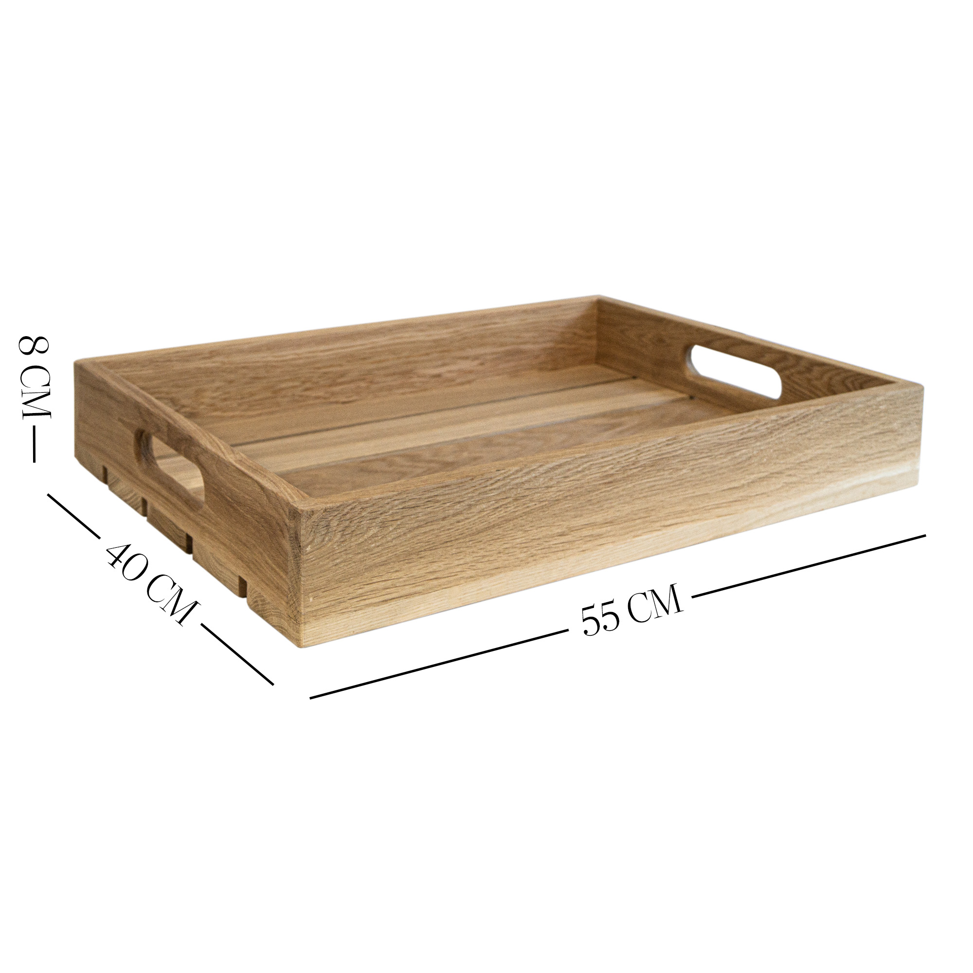Eichentablett aus Massivholz kaufen | Serviertablett aus Eiche in zwei Größen 55x40x8cm Eichentablett aus Massivholz kaufen | Serviertablett aus Eiche in zwei Größen 55x40x8cm