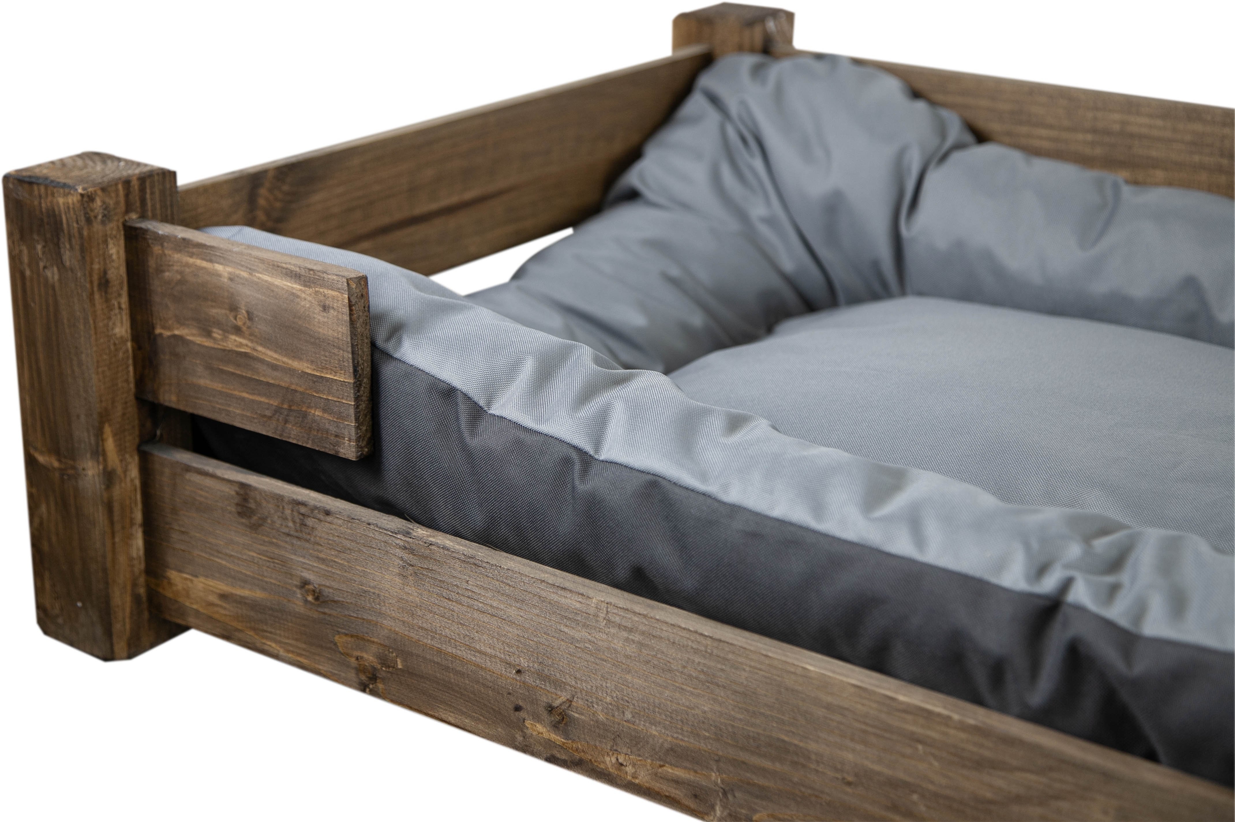 Hundebett Winston XXL Palisander mit Füßen mit Kissen grau 100x60x25cm Hundebett Winston XXL Palisander mit Füßen mit Kissen grau 100x60x25cm