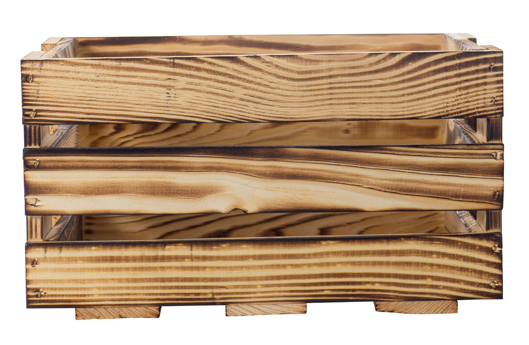 Mini-Weinkiste in geflammt 34x23x19cm Mini-Weinkiste in geflammt 34x23x19cm