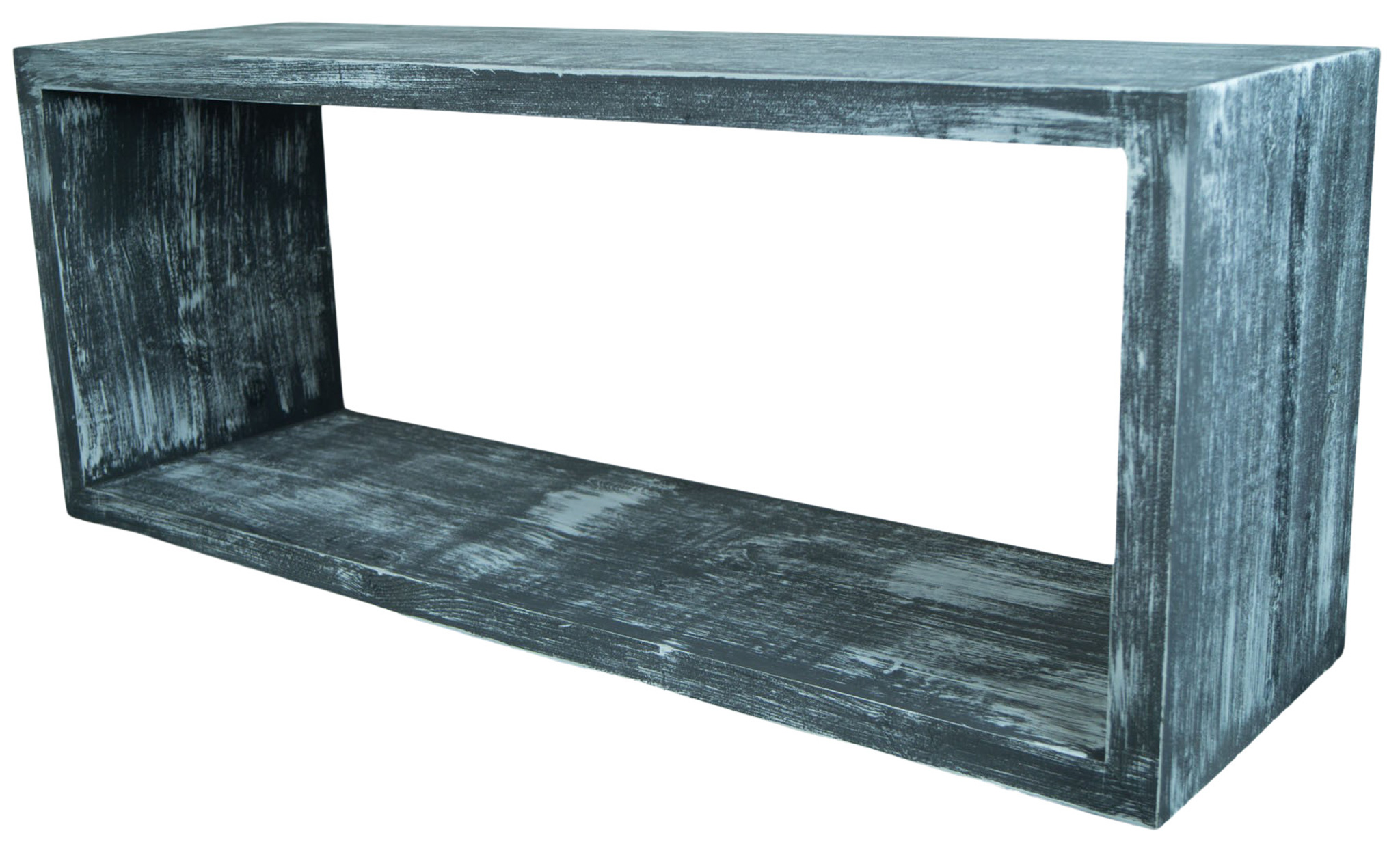 Lowboard in Shabby schwarz 100x40x30cm aus Massivholz Lowboard in Shabby schwarz 100x40x30cm aus Massivholz