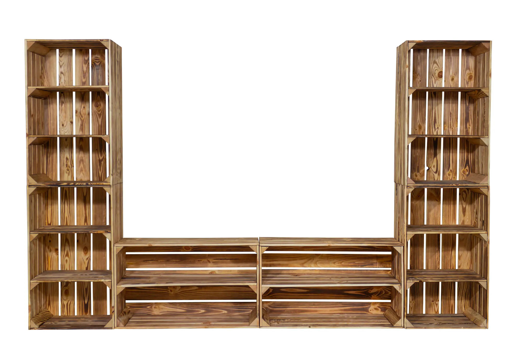 TV-Board "Steven" mit hohen Regalkisten TV-Board "Steven" mit hohen Regalkisten