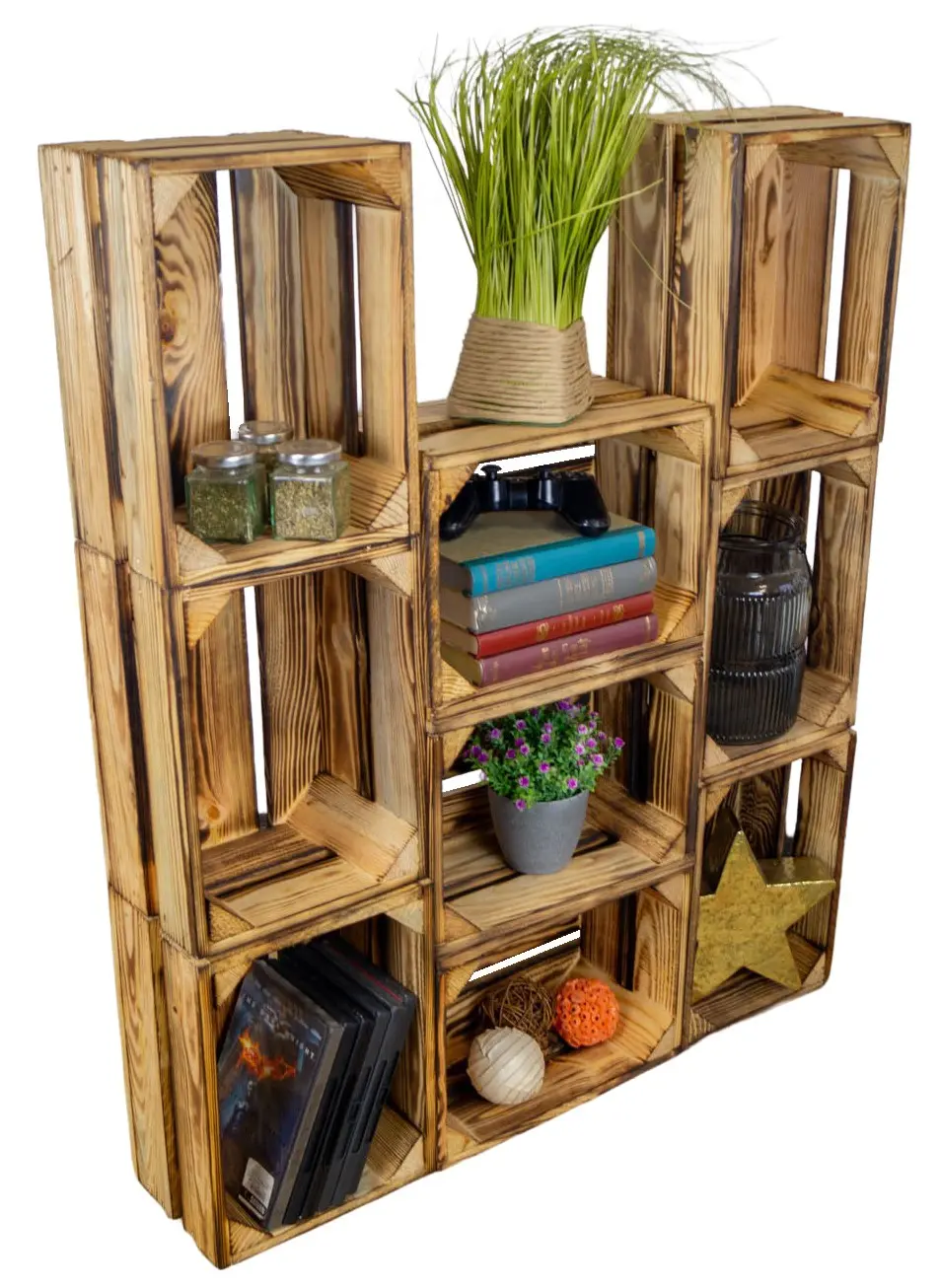 Kleine Holzkiste "Frieda" flambiert Kleine Holzkiste "Frieda" flambiert