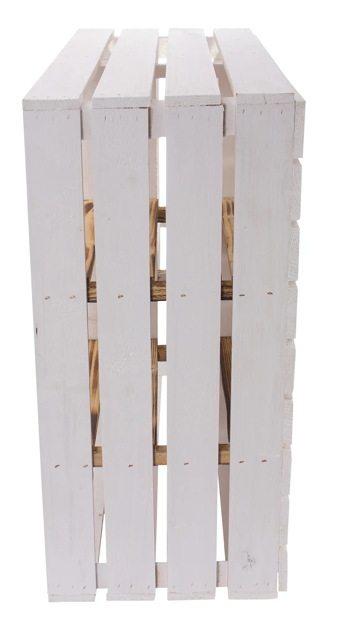 Weißer Holzschrank mit 3 Mittelbrettern und Trennbrett 77x68x33cm Weißer Holzschrank mit 3 Mittelbrettern und Trennbrett 77x68x33cm