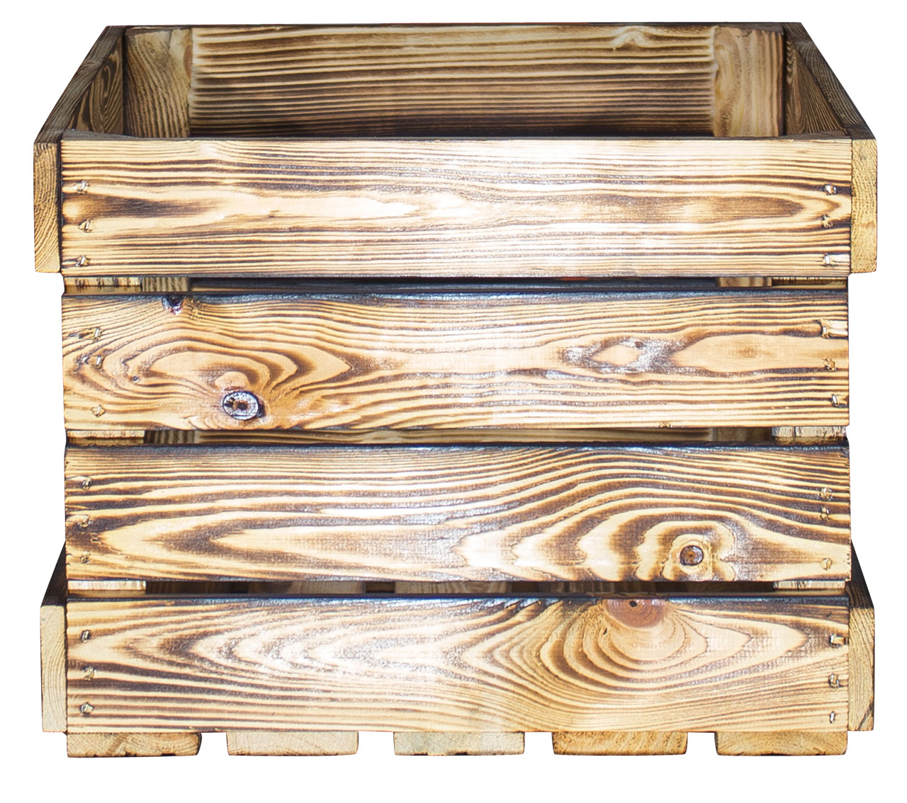 Geflammte Apfelkiste Display Edition 50x40x30cm
