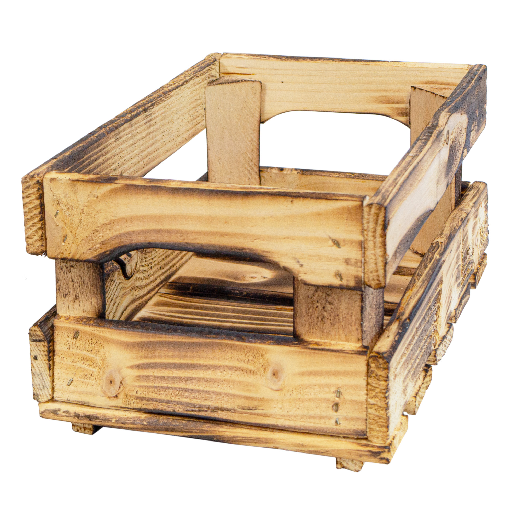 Holzkiste HENNE – Dekorative Aufbewahrungskiste aus Holz in Natur oder geflammt | 30 x 20 x 15 cm Geflammt Holzkiste HENNE – Dekorative Aufbewahrungskiste aus Holz in Natur oder geflammt | 30 x 20 x 15 cm Geflammt