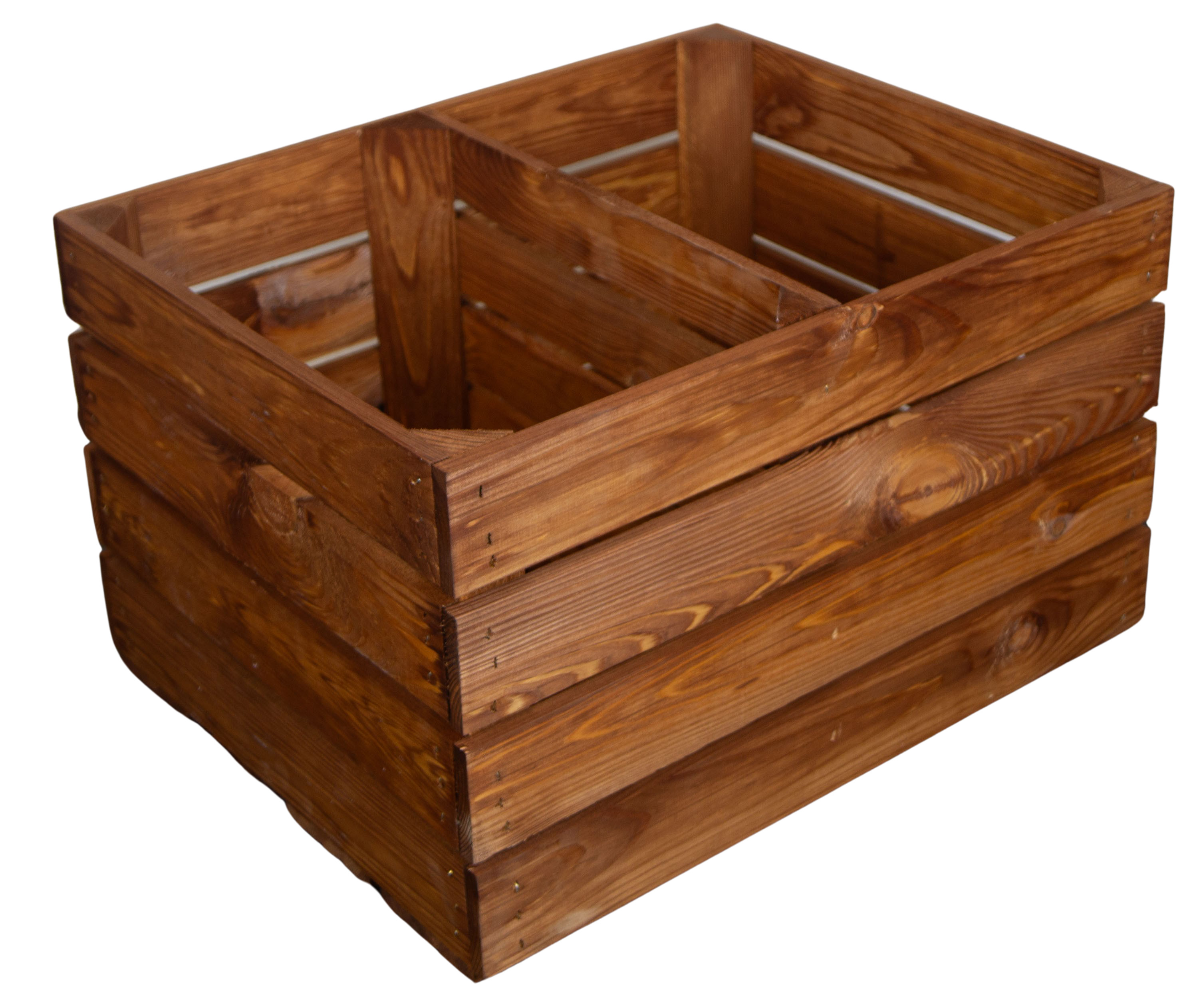 Obstkiste Ocker Quer als Schuh- und Bücherregal 50x40x30cm