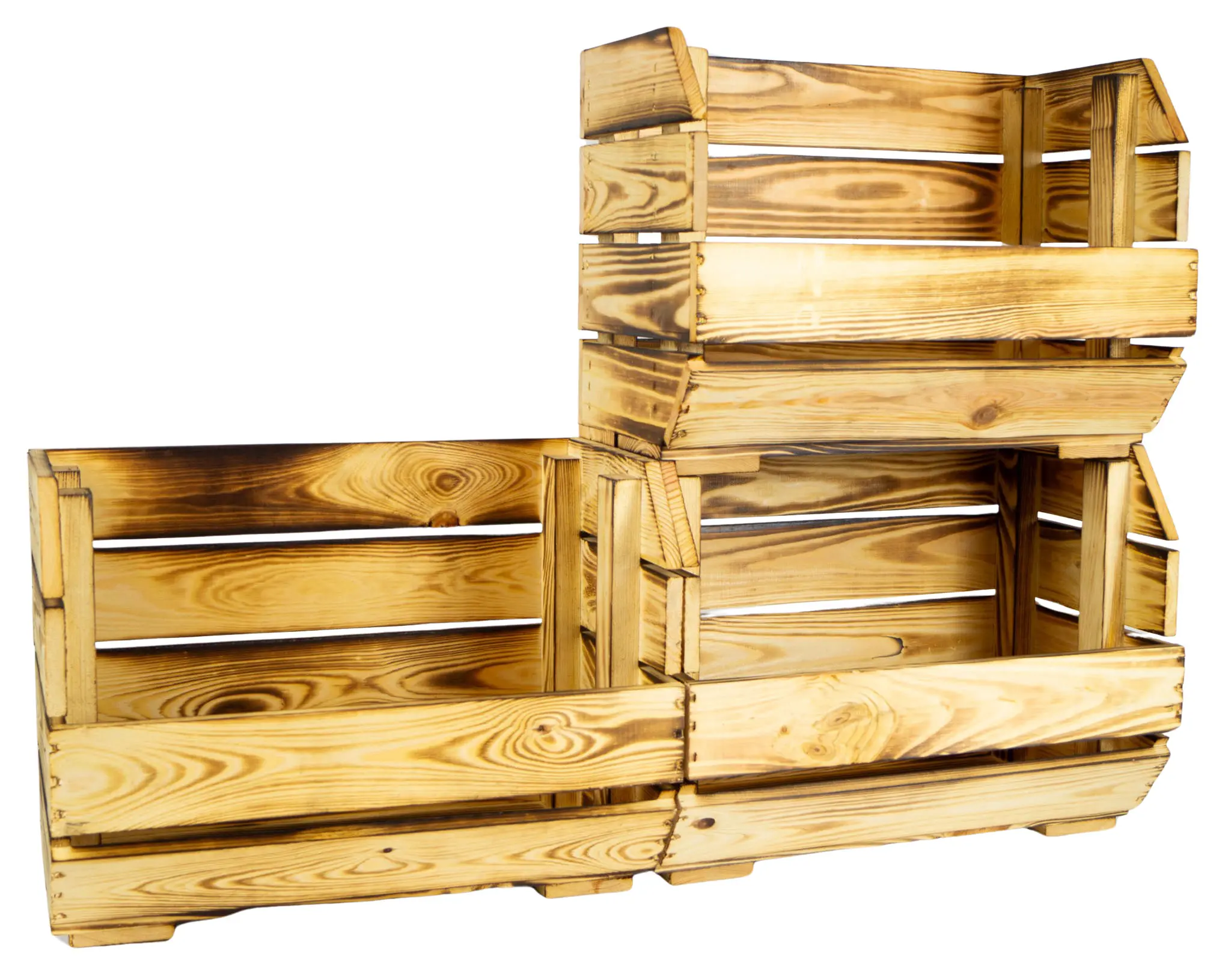 Schmales Küchenregal 40x22x29 cm in geflammt Schmales Küchenregal 40x22x29 cm in geflammt