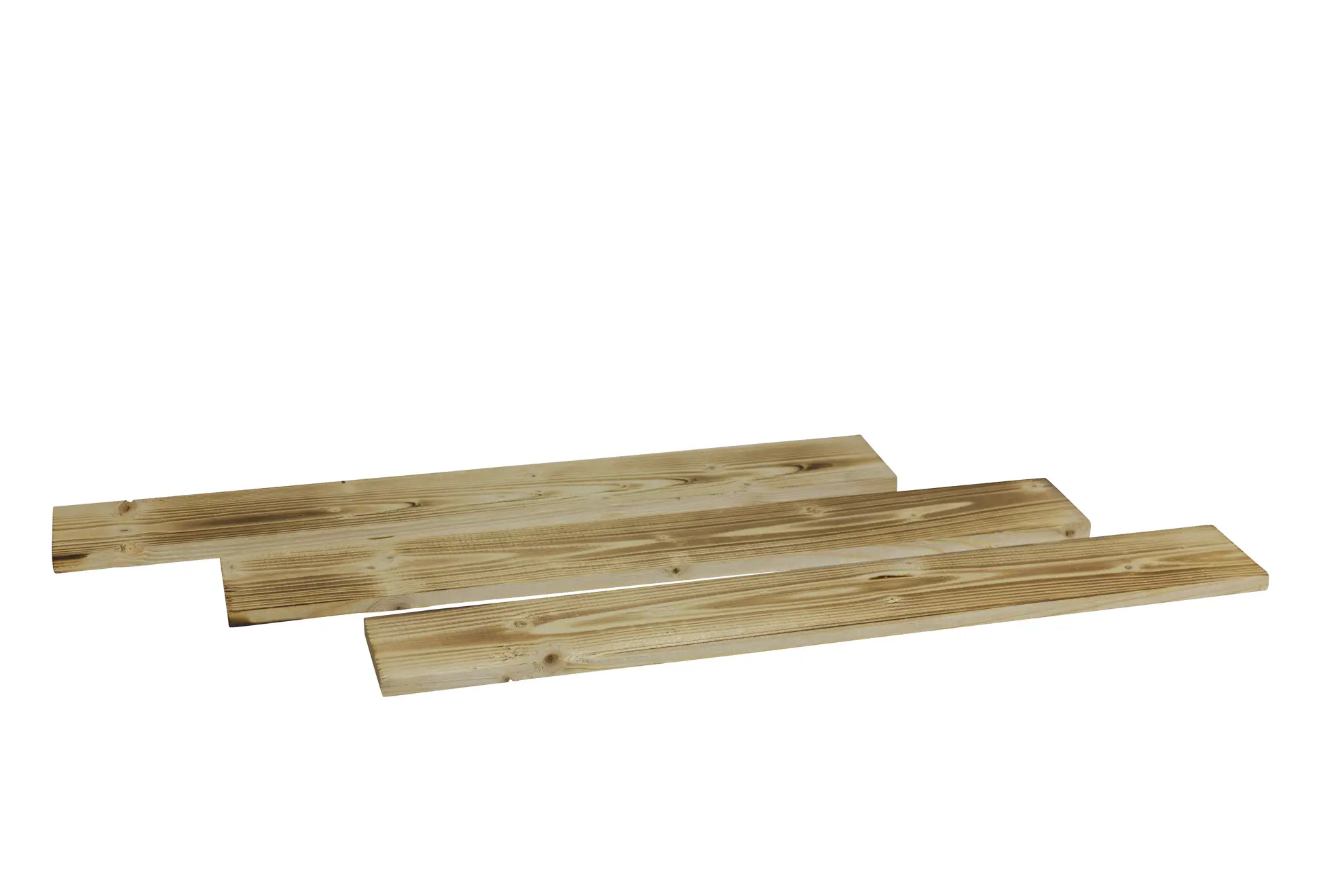 10 neue geflammte Holzbretter Latten 50 x 6,5cm