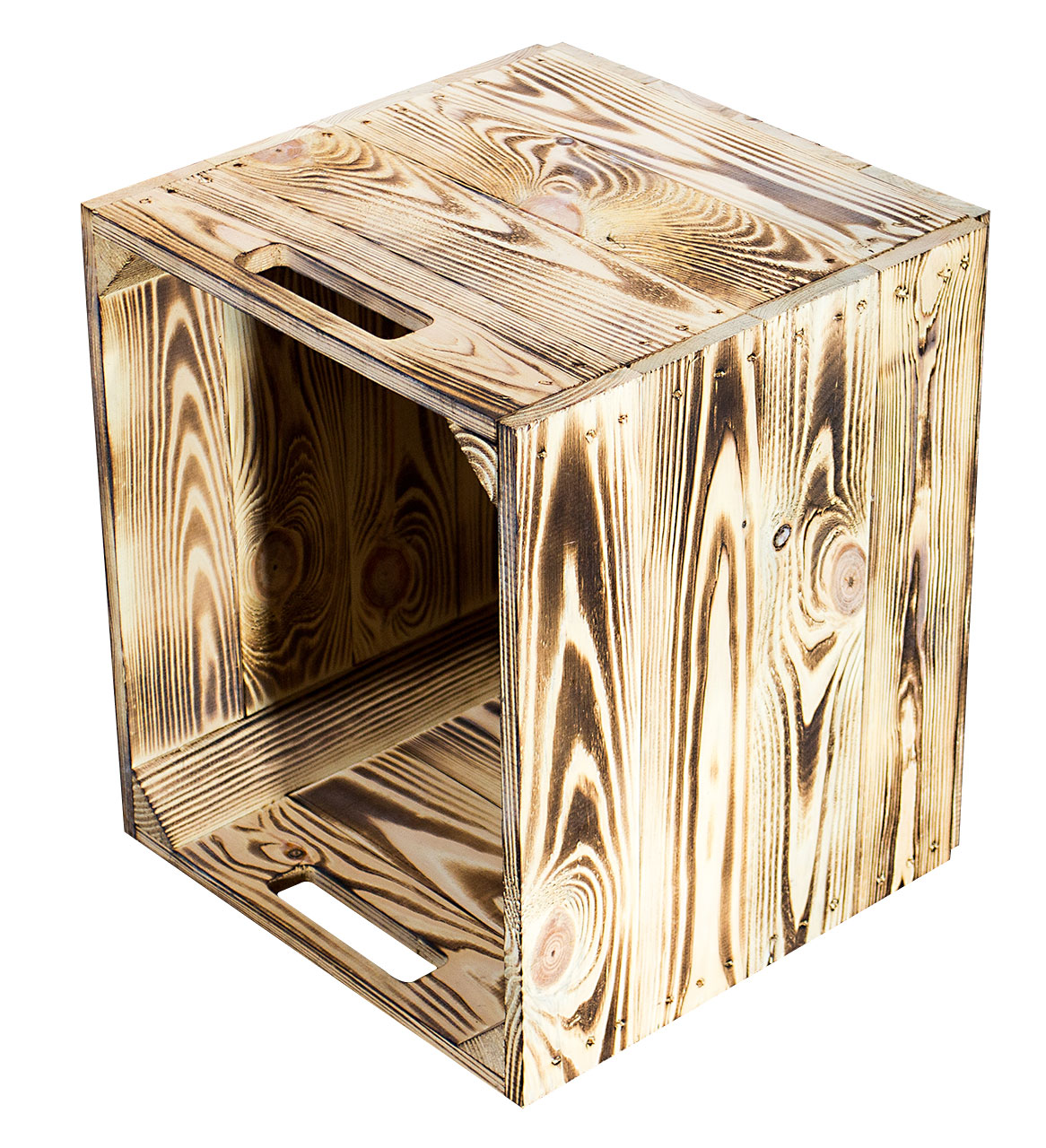 Geflammte Kiste für Kallax Regale 33x37,5x32,5cm Aufbewahrungskiste geflammt mit schwarzem Anker