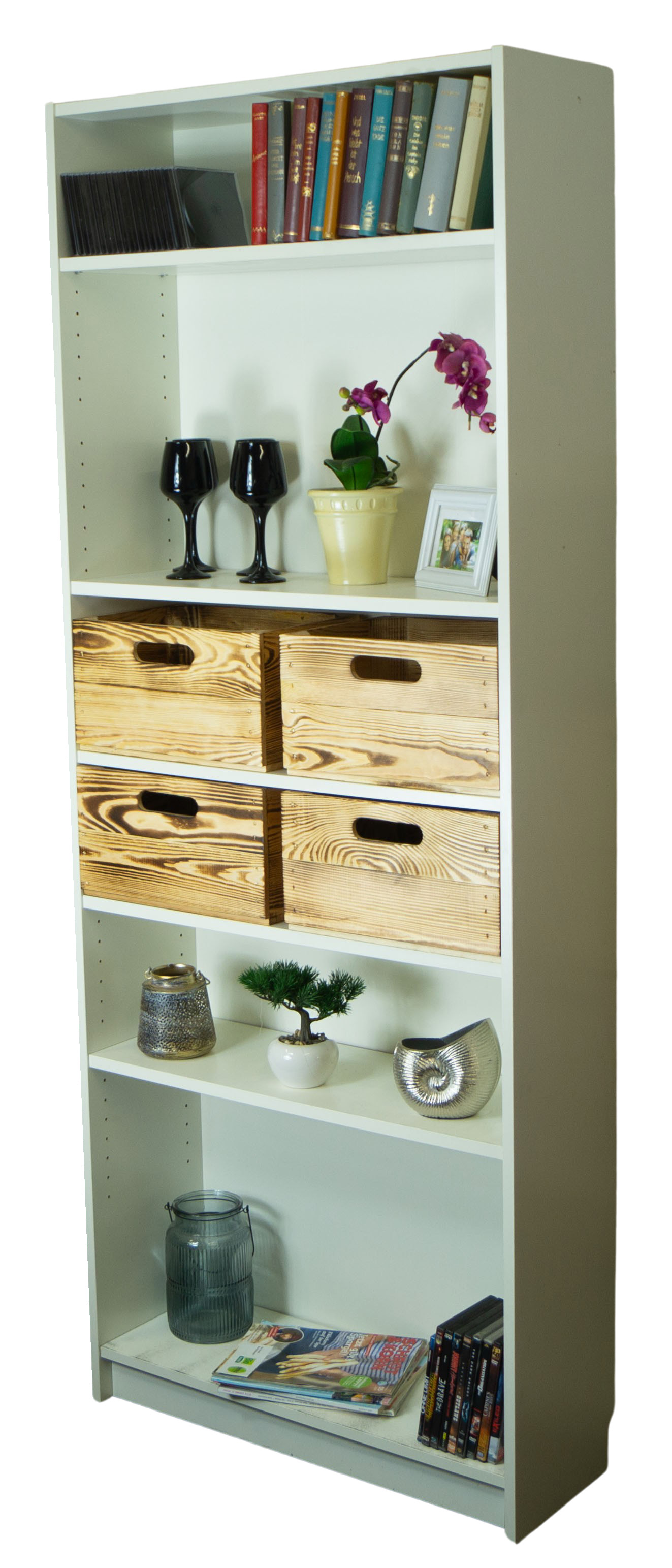 Kleine Einschubkiste passend für Billy-Regale in geflammt 36x25x20cm Kleine Einschubkiste passend für Billy-Regale in geflammt 36x25x20cm