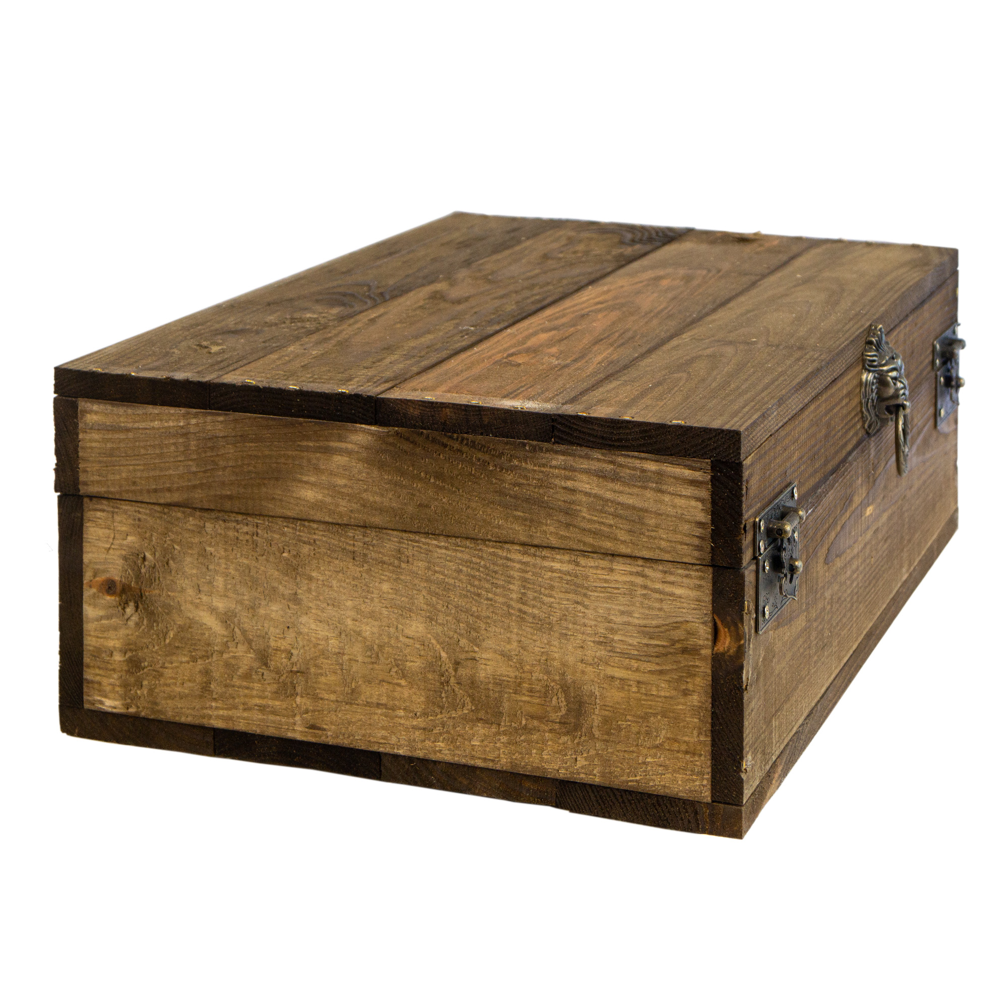 Rustikale Holztruhe mit Löwenkopfgriff – 40 x 30 x 16 cm | Schatztruhe aus Massivholz Palisander Rustikale Holztruhe mit Löwenkopfgriff – 40 x 30 x 16 cm | Schatztruhe aus Massivholz Palisander