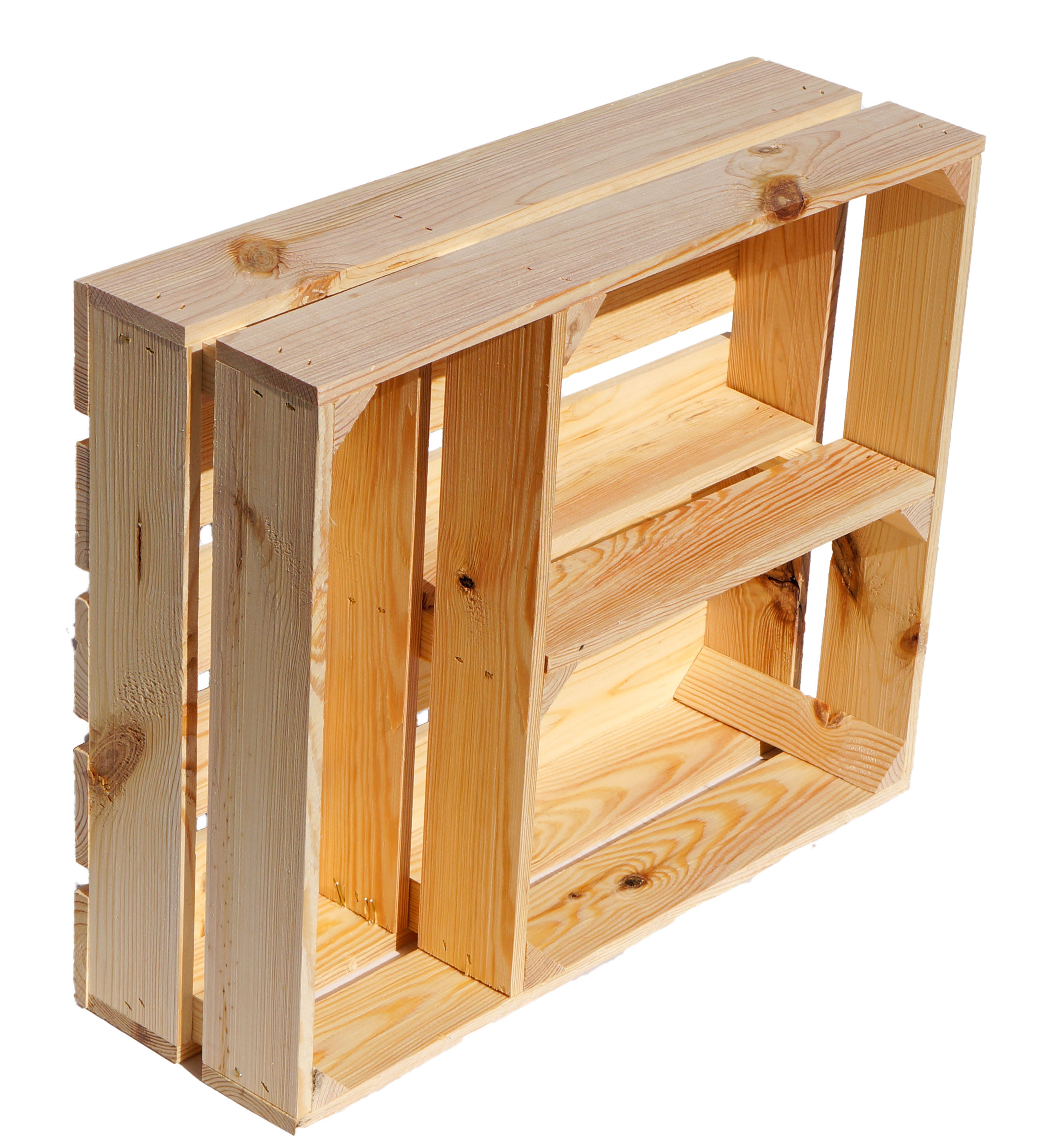 Flaches Obstkistenregal "Traute" Natur