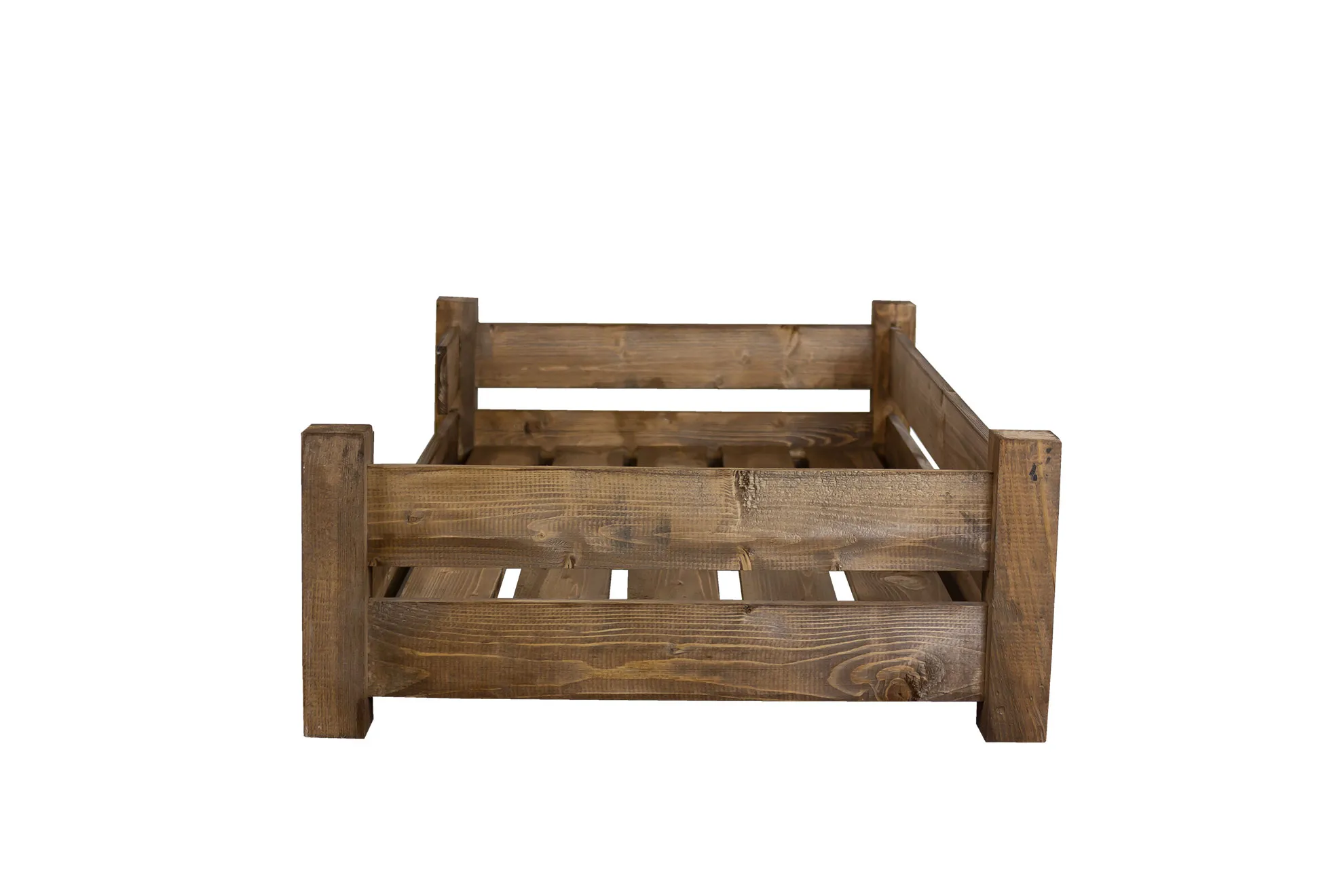 Hundebett Winston XXL Palisander mit Füßen ohne Kissen 100x60x25cm