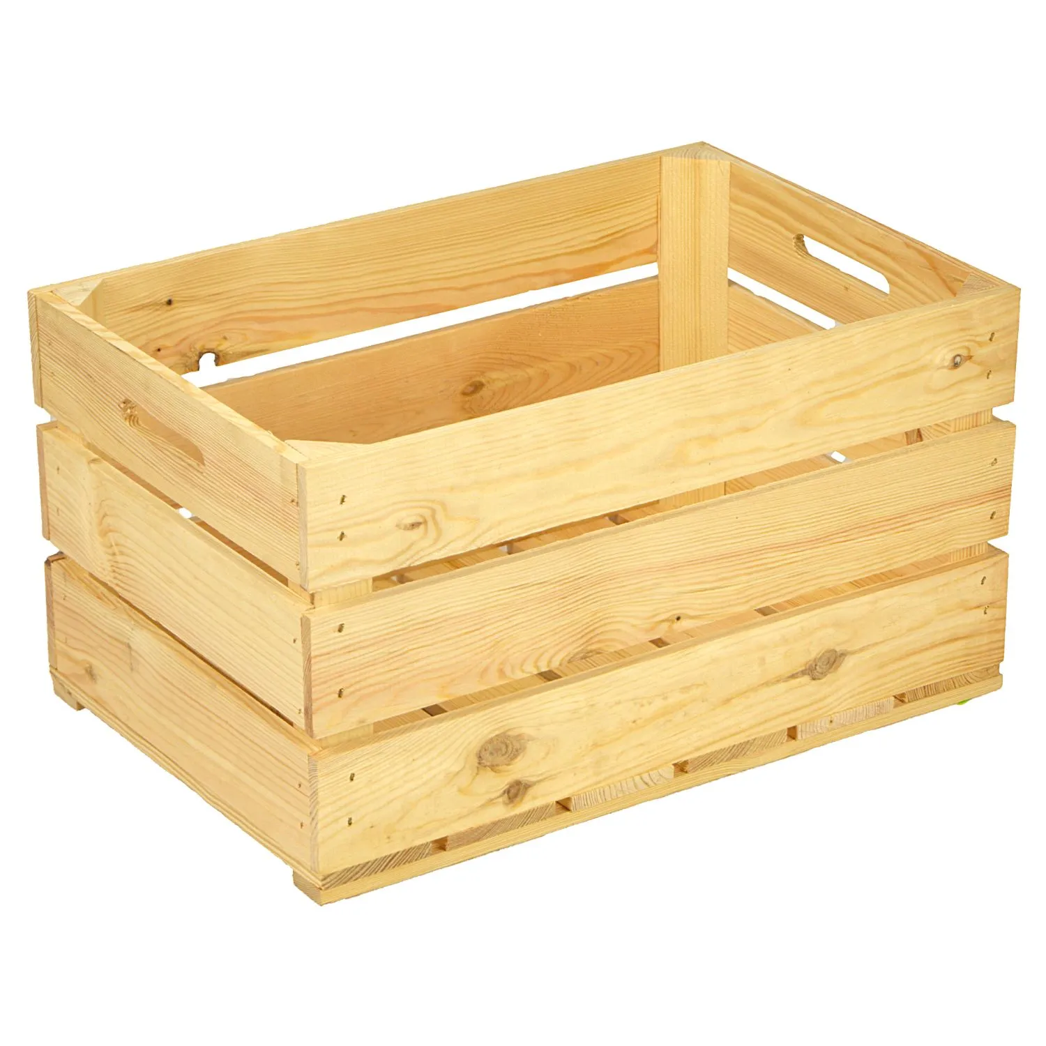 Neue helle Holzkiste Elfriede 54x35x30 cm Neue helle Holzkiste Elfriede 54x35x30 cm