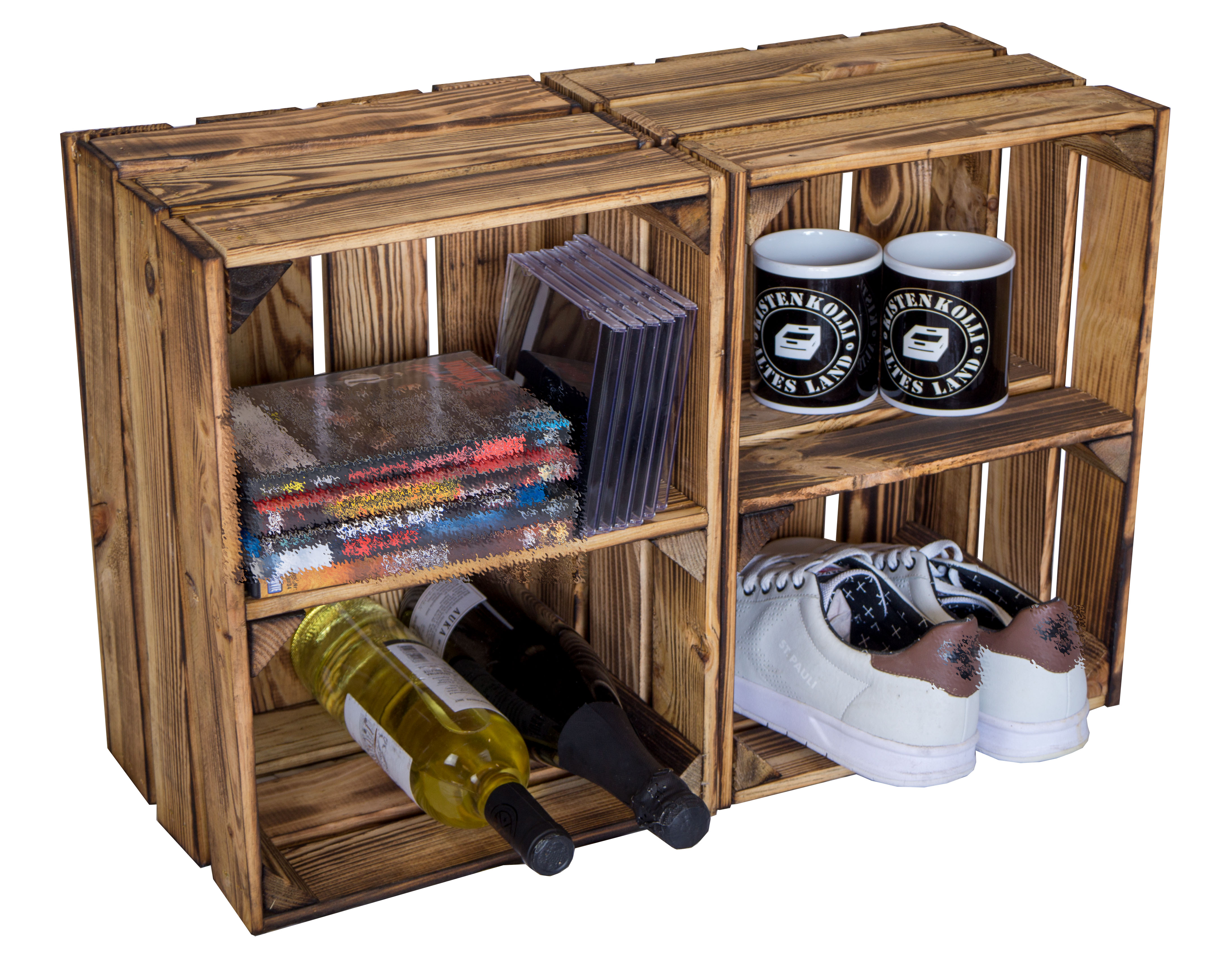 Obstkiste Bella Quer geflammt Obstkiste Bella Quer geflammt