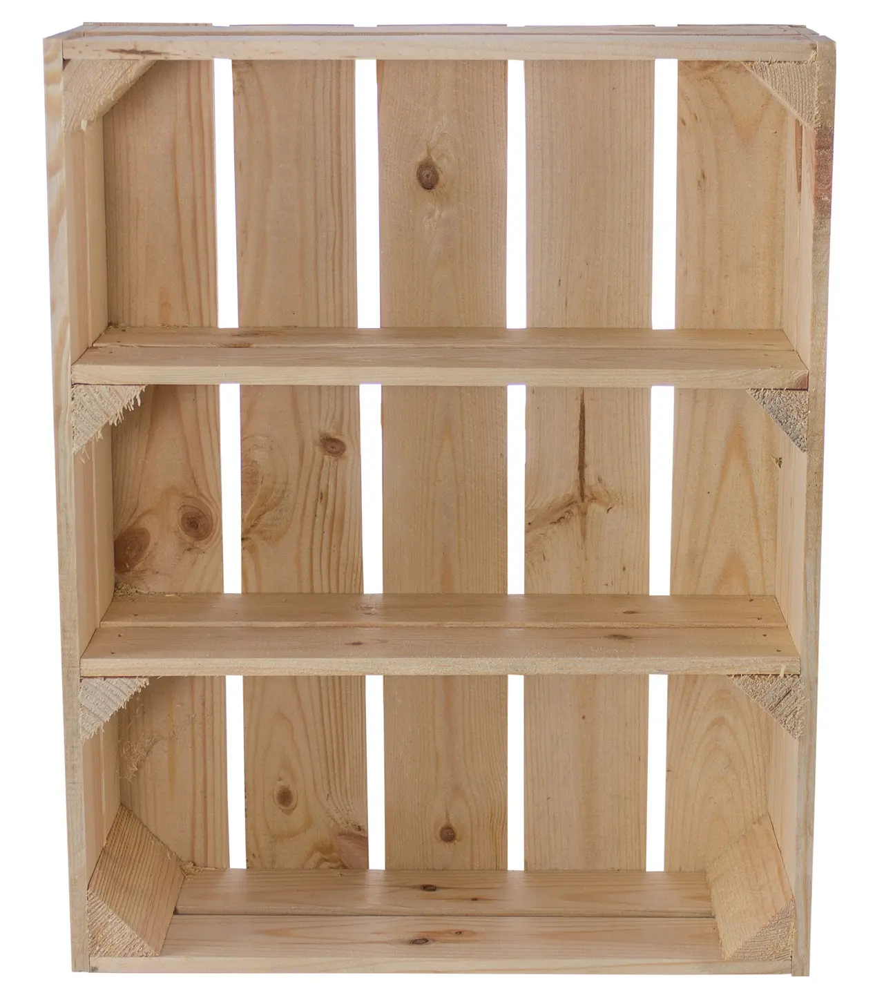 Regalkiste Flach mit 3 Fächern 50x40,5x16cm Regalkiste Flach mit 3 Fächern 50x40,5x16cm