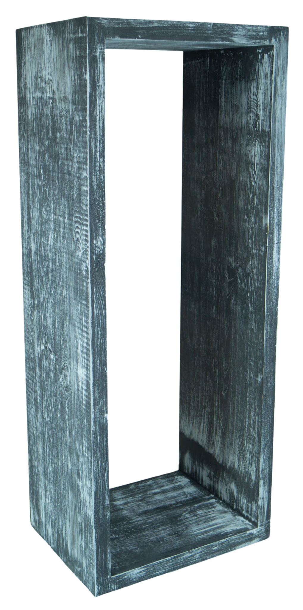 Lowboard in Shabby schwarz 100x40x30cm aus Massivholz Lowboard in Shabby schwarz 100x40x30cm aus Massivholz