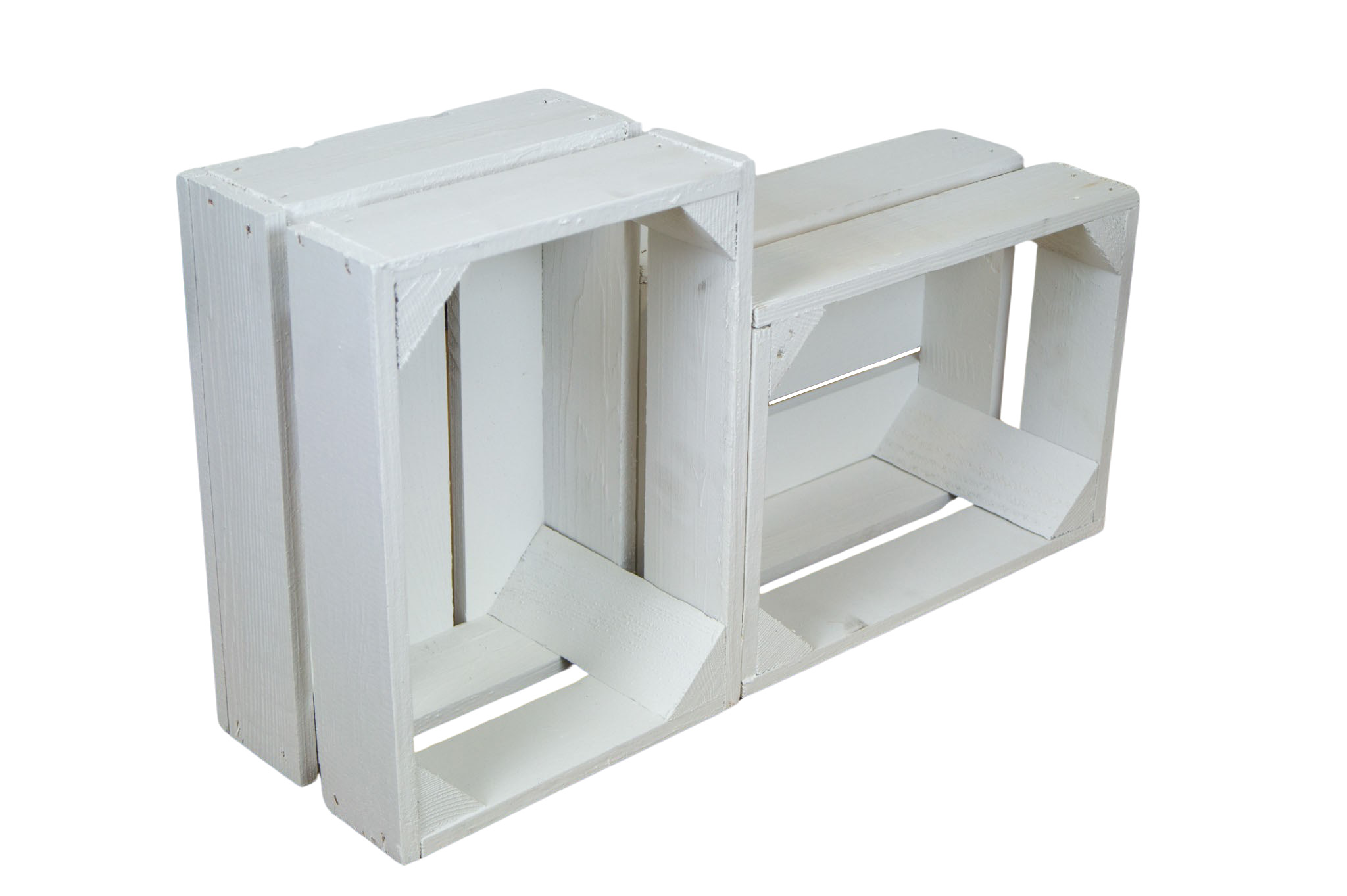 Kleine Holzkiste "Frieda" weiß